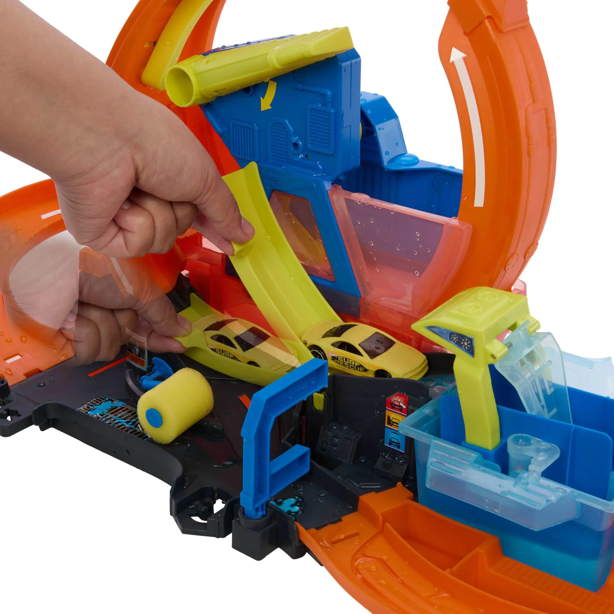 Hot Wheels City Loop Autolavaggio e Veicolo che Cambia Colore - immagine 6