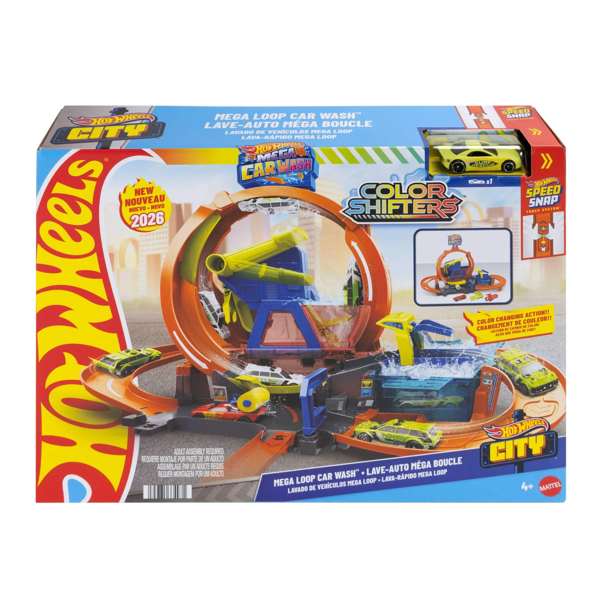 Hot Wheels City Loop Autolavaggio e Veicolo che Cambia Colore - immagine 7