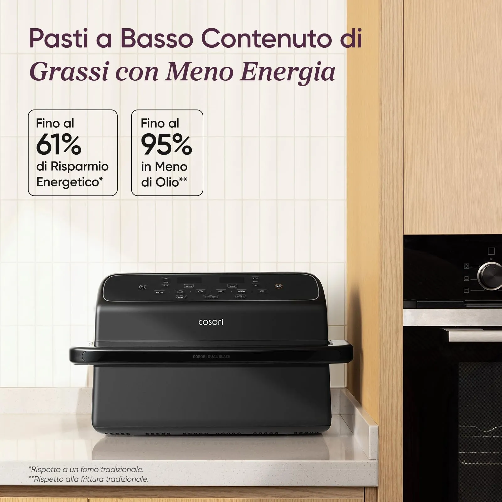 Cosori Twinfry Compact Friggitrice ad Aria 8,6 Litri Ceramico CAF-TF801 - immagine 6