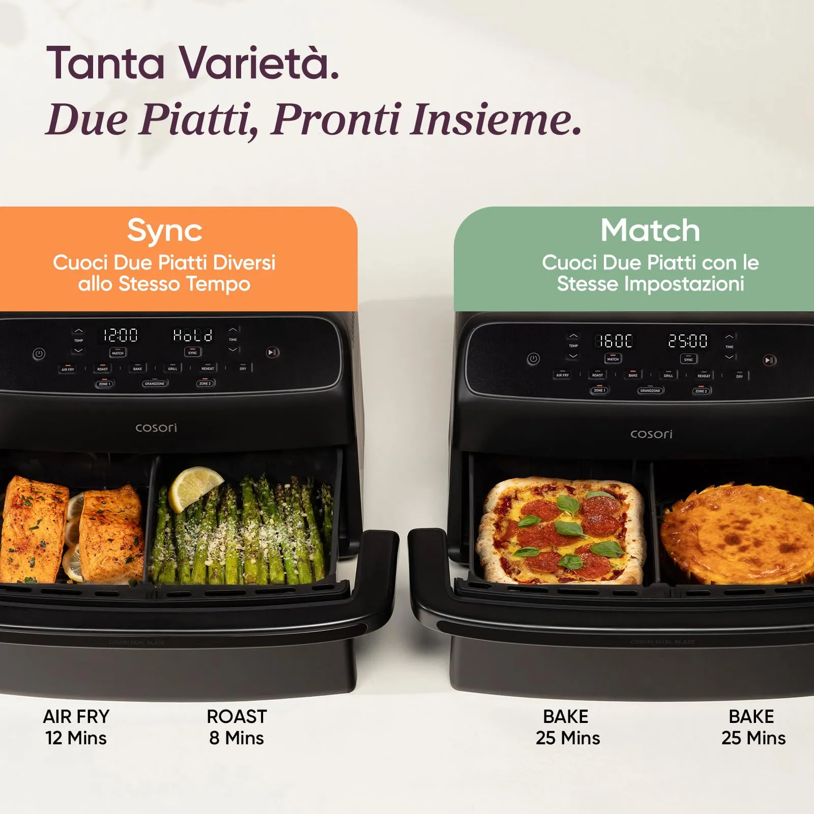 Cosori Twinfry Compact Friggitrice ad Aria 8,6 Litri Ceramico CAF-TF801 - immagine 7