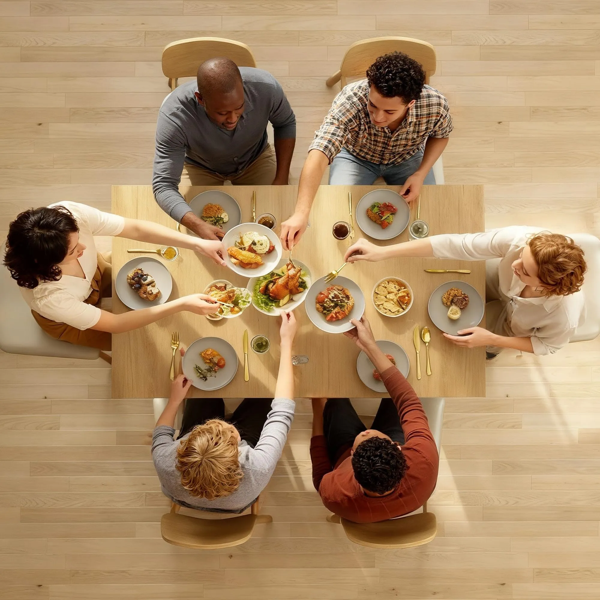 HOMCOM Tavolo da Pranzo Allungabile 70-140cm Effetto Legno Naturale - immagine 7