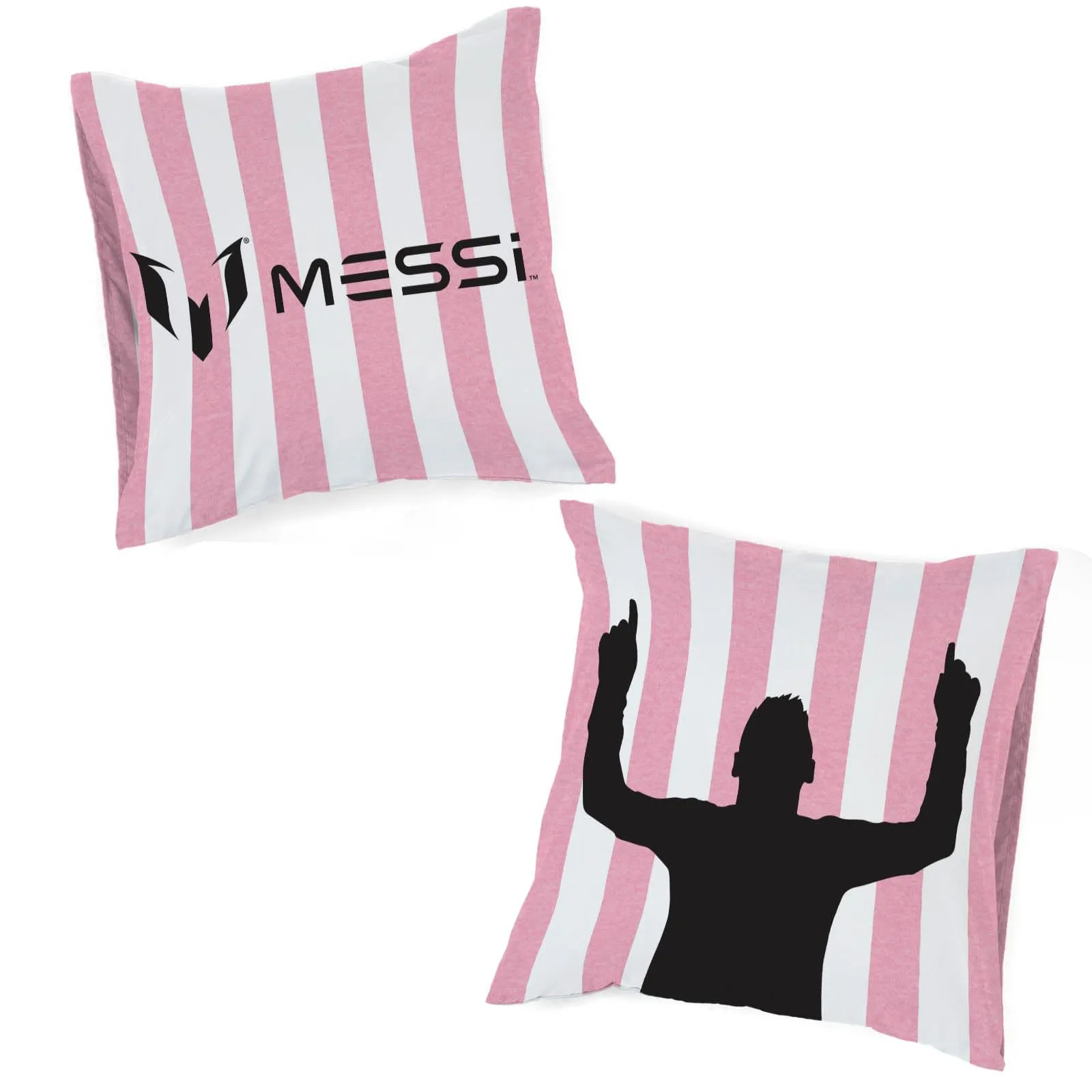 Jay Franco Messi Football Set Biancheria da Letto, Copripiumino e Federa, Rosa, 2 Pezzi - immagine 4