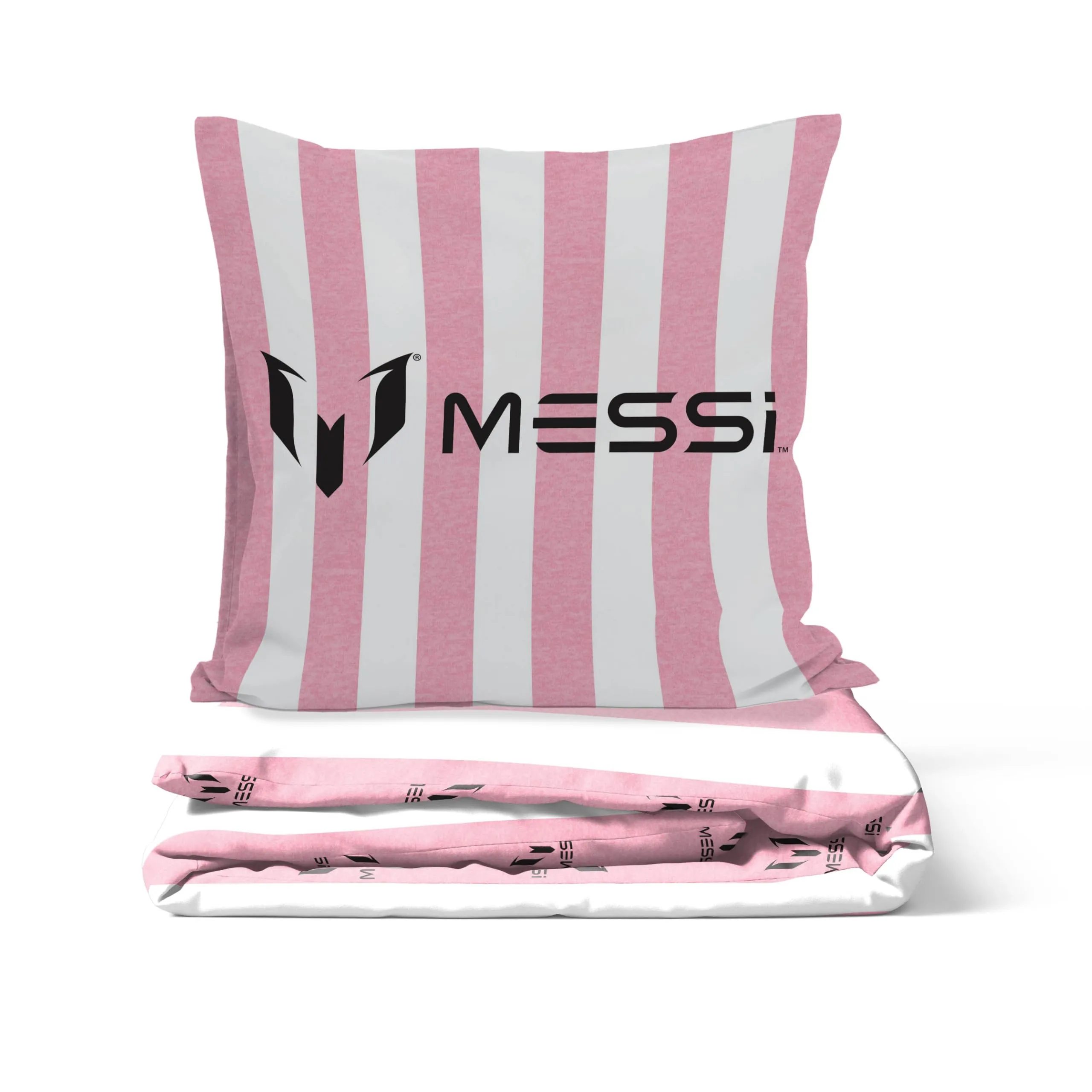 Jay Franco Messi Football Set Biancheria da Letto, Copripiumino e Federa, Rosa, 2 Pezzi - immagine 5