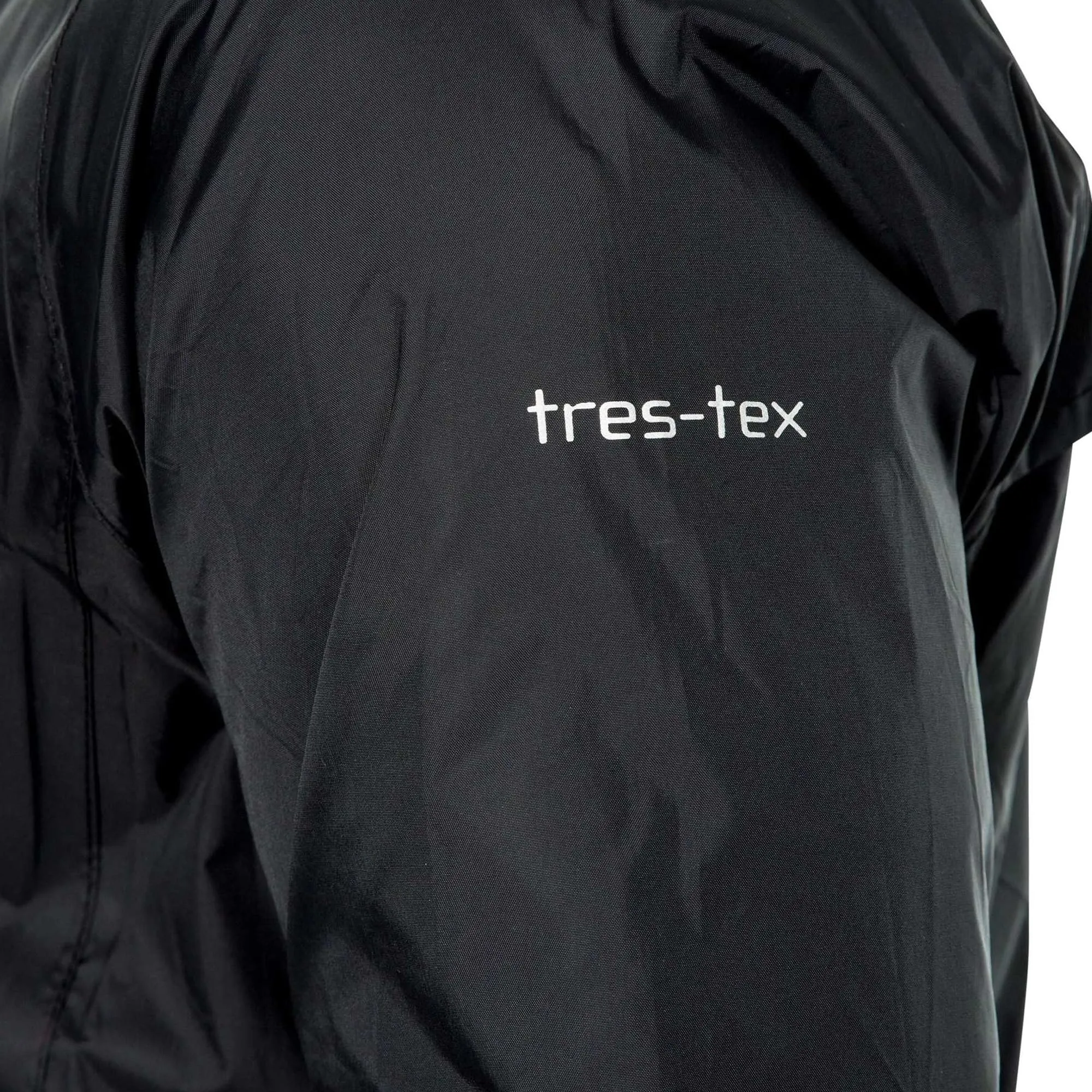 Trespass Qikpac Giacca Impermeabile per Adulti, Nero/Rosso, XXS - immagine 2