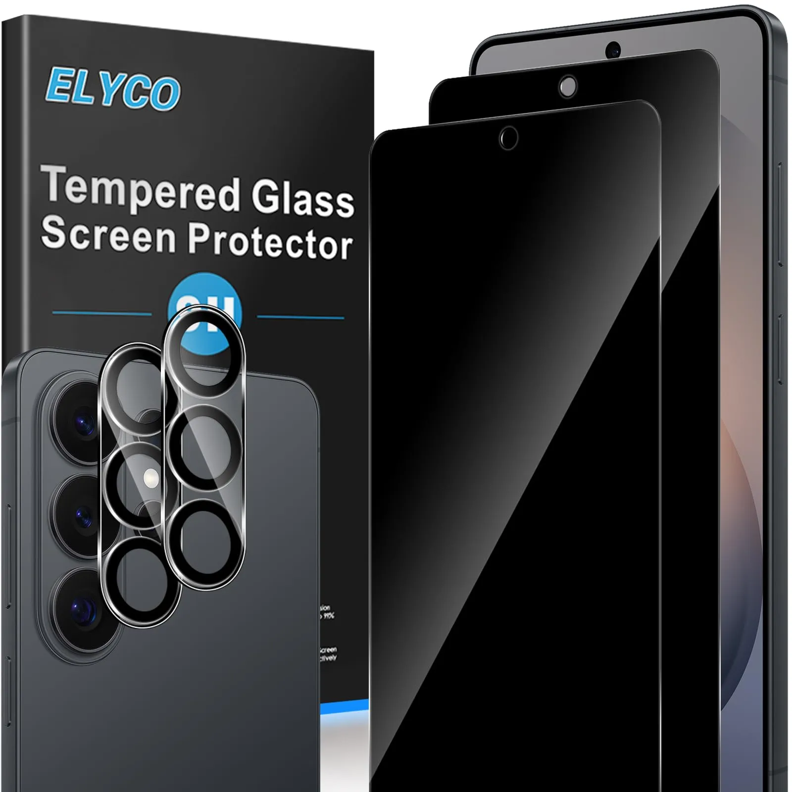 ELYCO Vetro Temperato Privacy per Samsung Galaxy S26 5G, 2+2 Pezzi - immagine 1