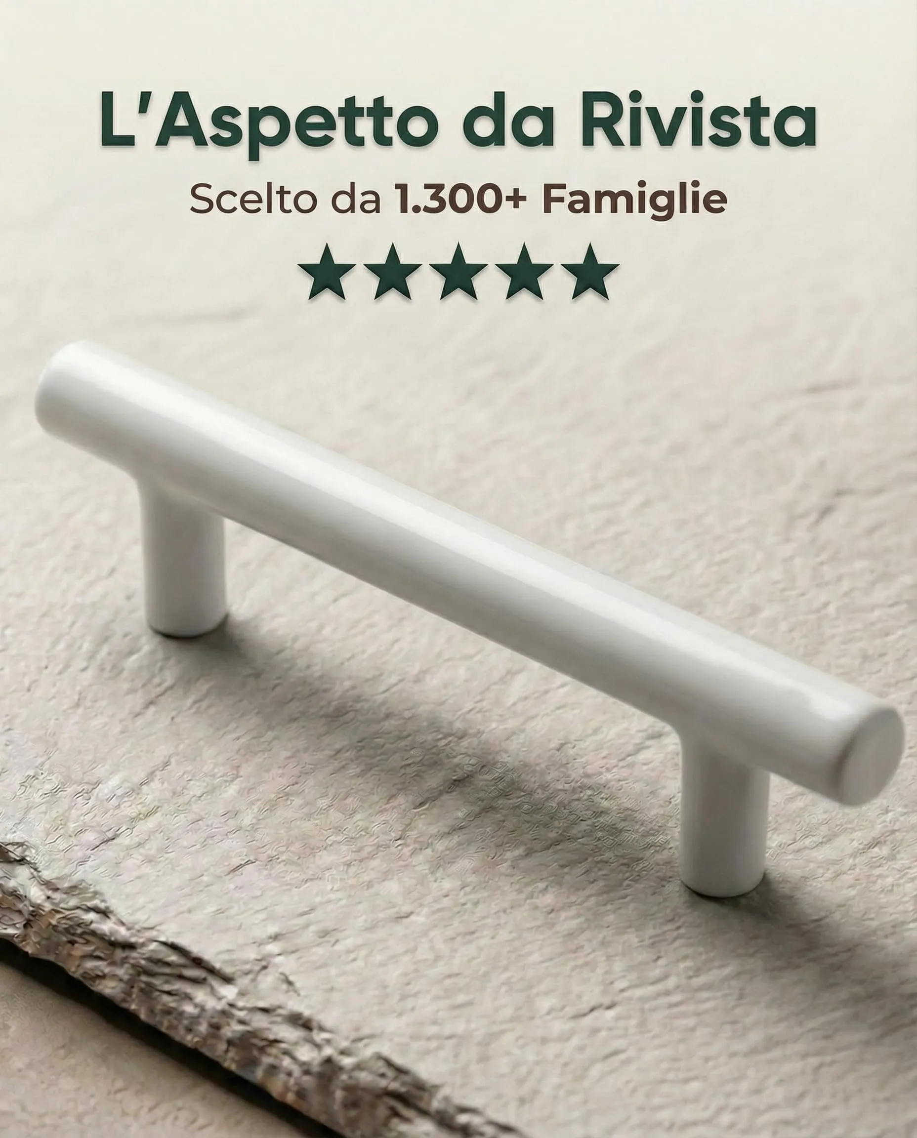 BAILROP Maniglie per Mobili da Cucina in Acciaio Inox, Bianco, 96mm (Pacco da 15) - immagine 7