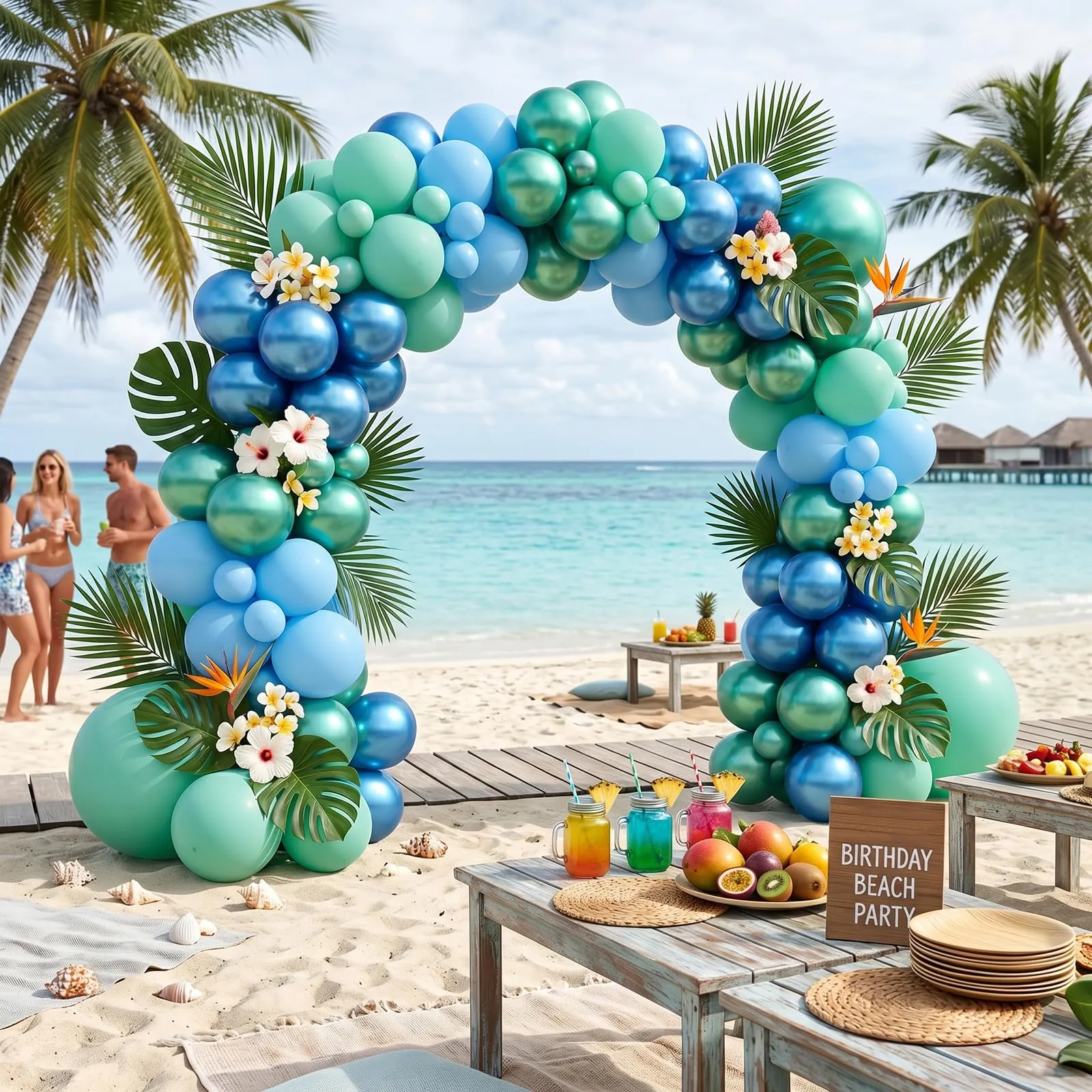 Fairymaiden Palloncini Blu e Verde Metallizzati, 60 Pezzi, 12 Pollici - immagine 5
