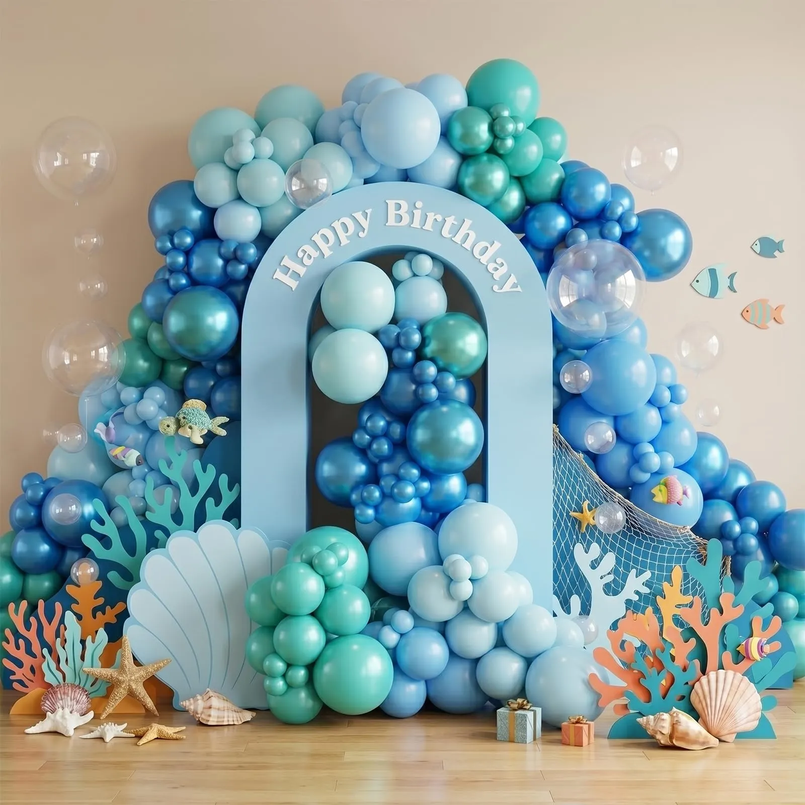 Fairymaiden Palloncini Blu e Verde Metallizzati, 60 Pezzi, 12 Pollici - immagine 8