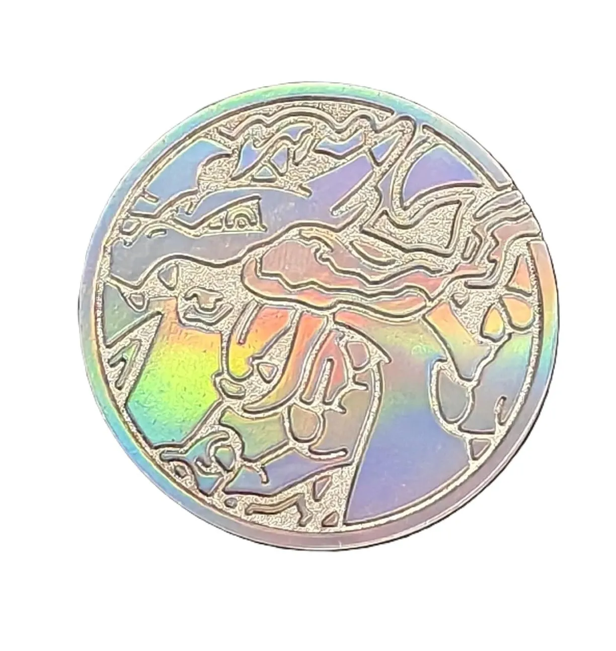 BB-Toy-Trades Pokemon Pin Flipping Coin Shiny Trading Card - Charizard Mega Glurak X UPC - immagine 1