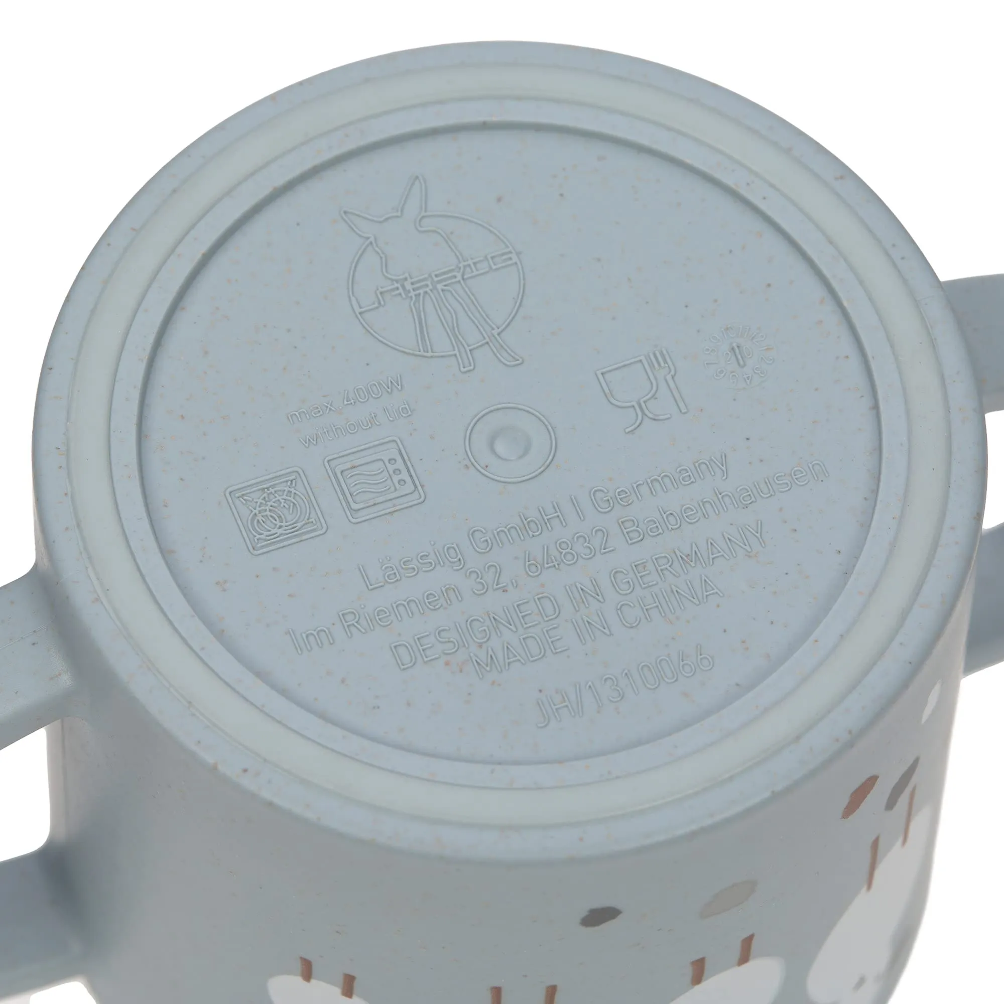 Lässig Tazza in Polipropilene per bambini con manico e coperchio rimovibile 150 ml Tiny Farmer Sheep/Goose nature - immagine 3