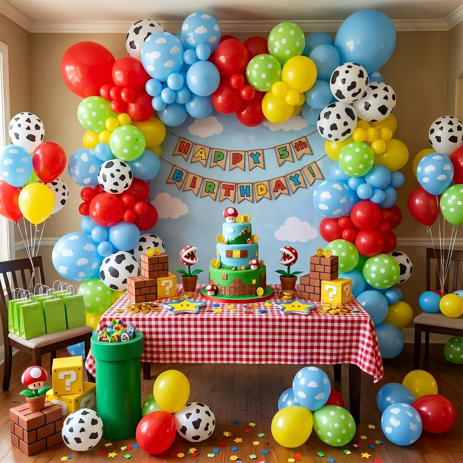 Fairymaiden Palloncini Nuvola con Stampa Mucca, 60 Pezzi, 12 Pollice - immagine 6