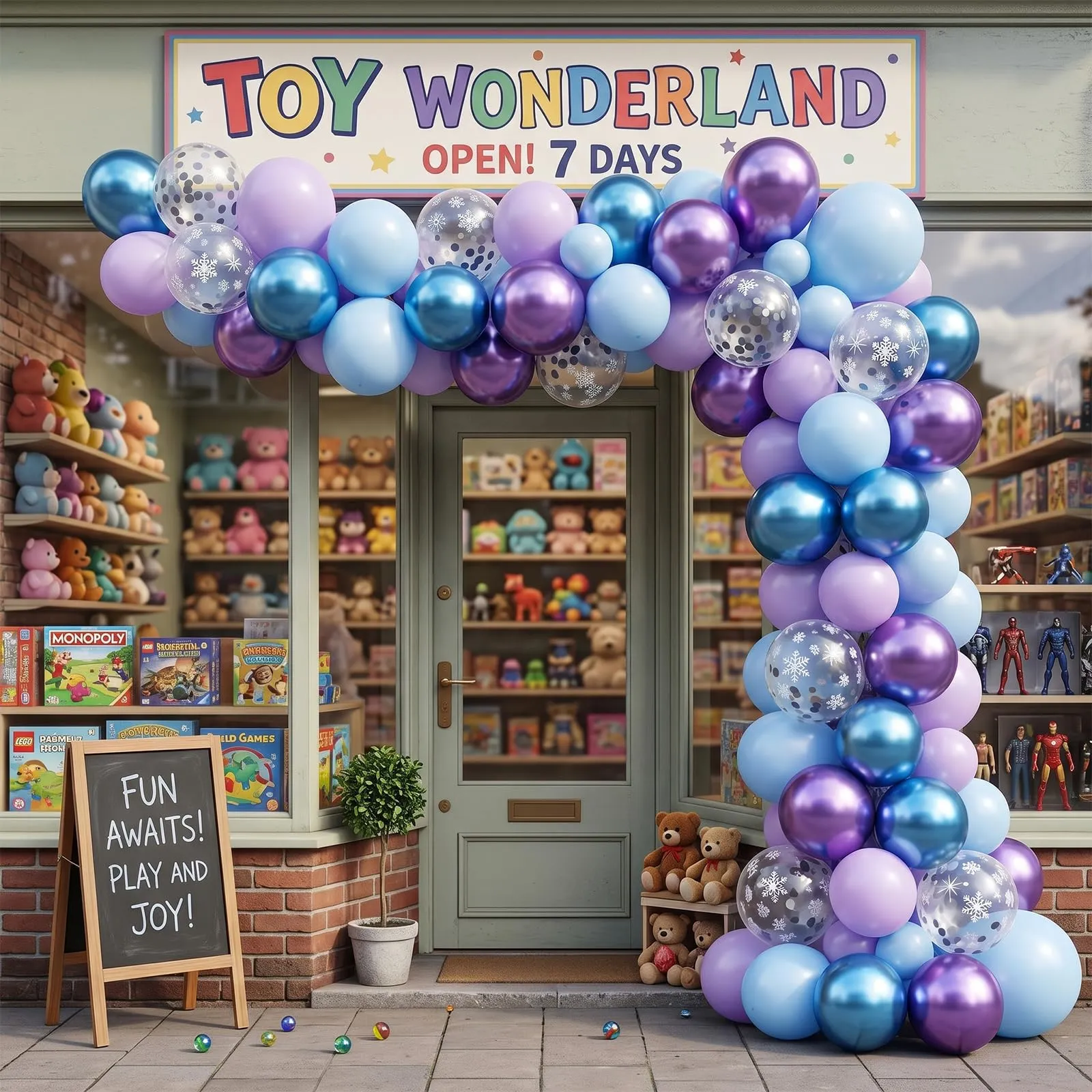 Fairymaiden Palloncini Frozen, 60 Pezzi Viola Blu Confetti Metallizzati, 12 pollici - immagine 4