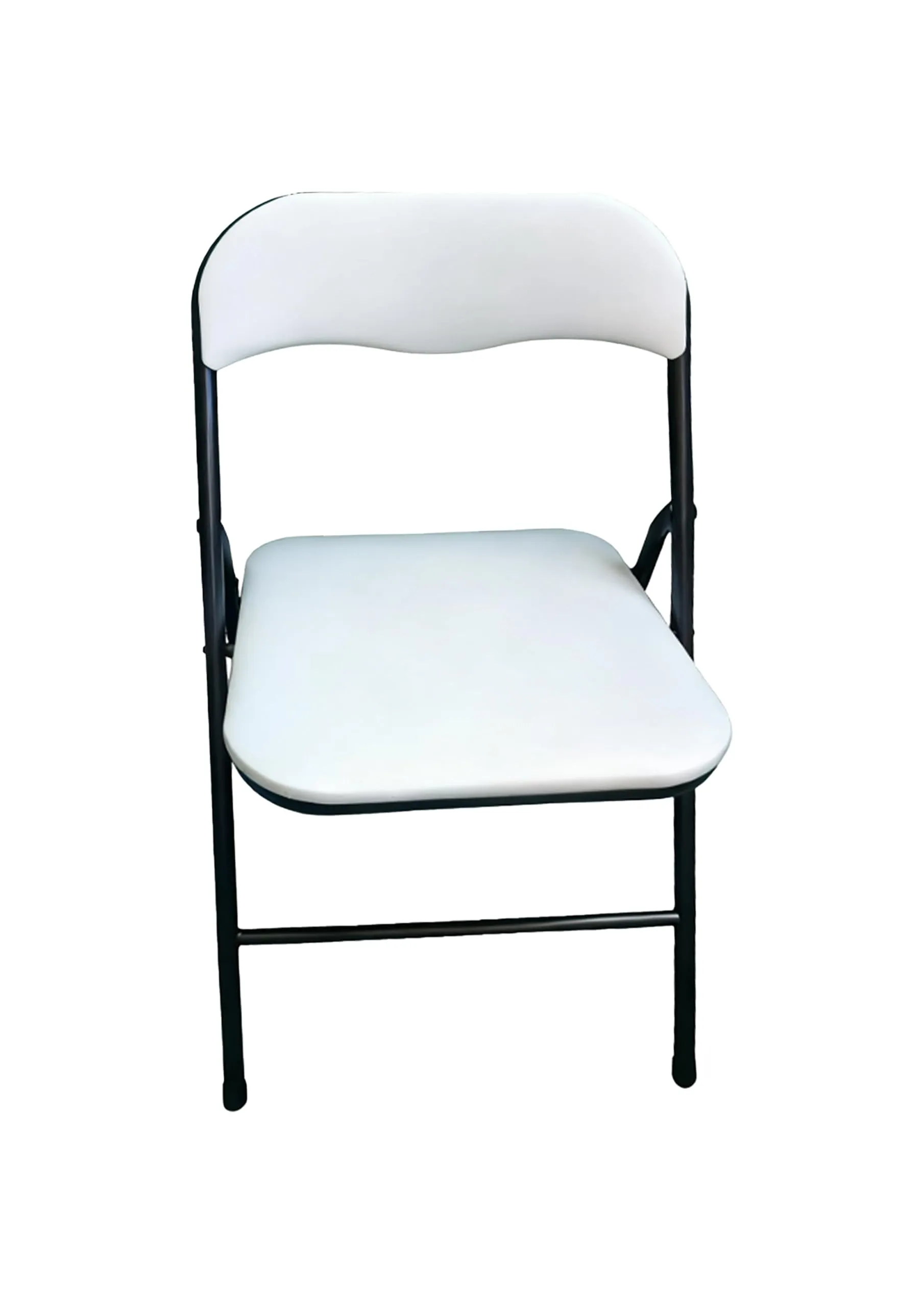 Avanti Trendstore Omnis - Sedia pieghevole in tubolare d'acciaio nero con sedile e schienale imbottiti, 44x79x45 cm - immagine 1