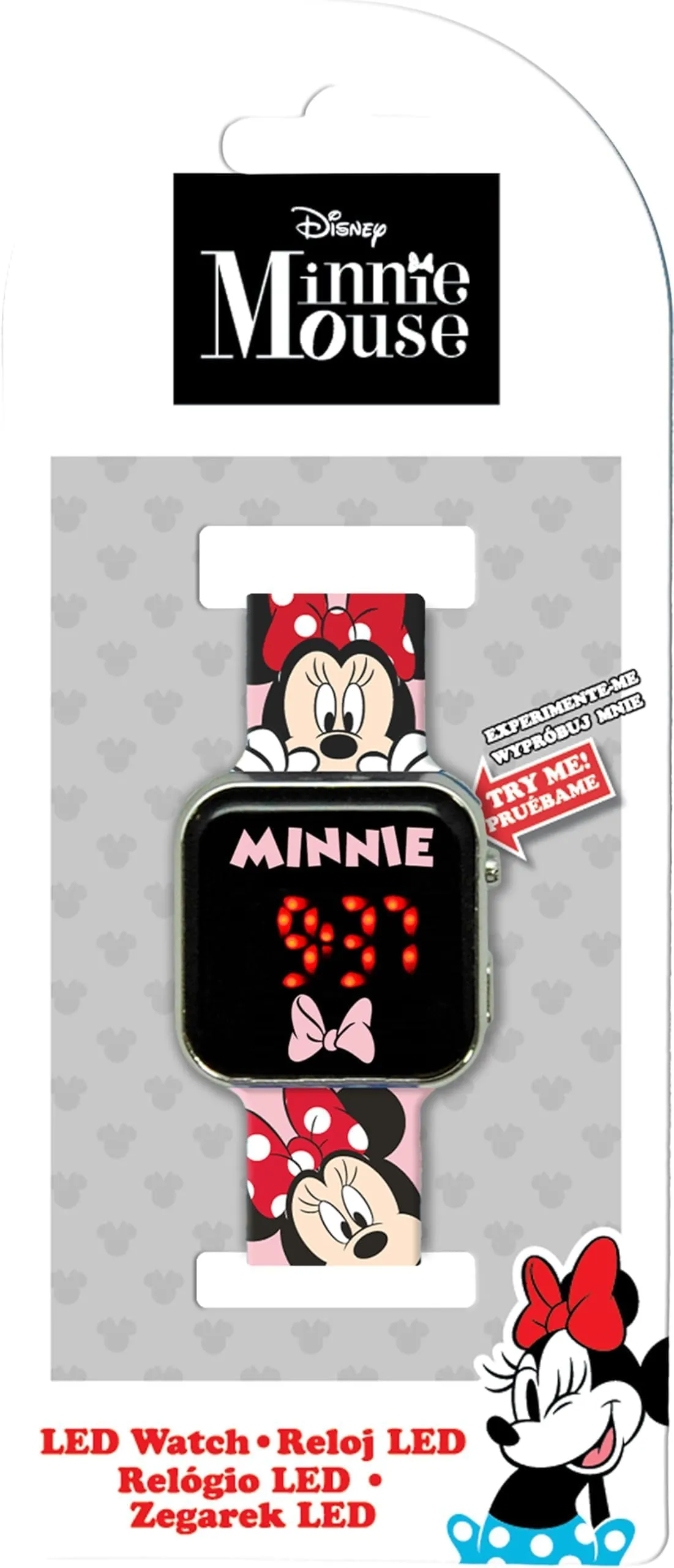 Clondo Orologio da Polso Digitale LED Bambina Minnie - immagine 3