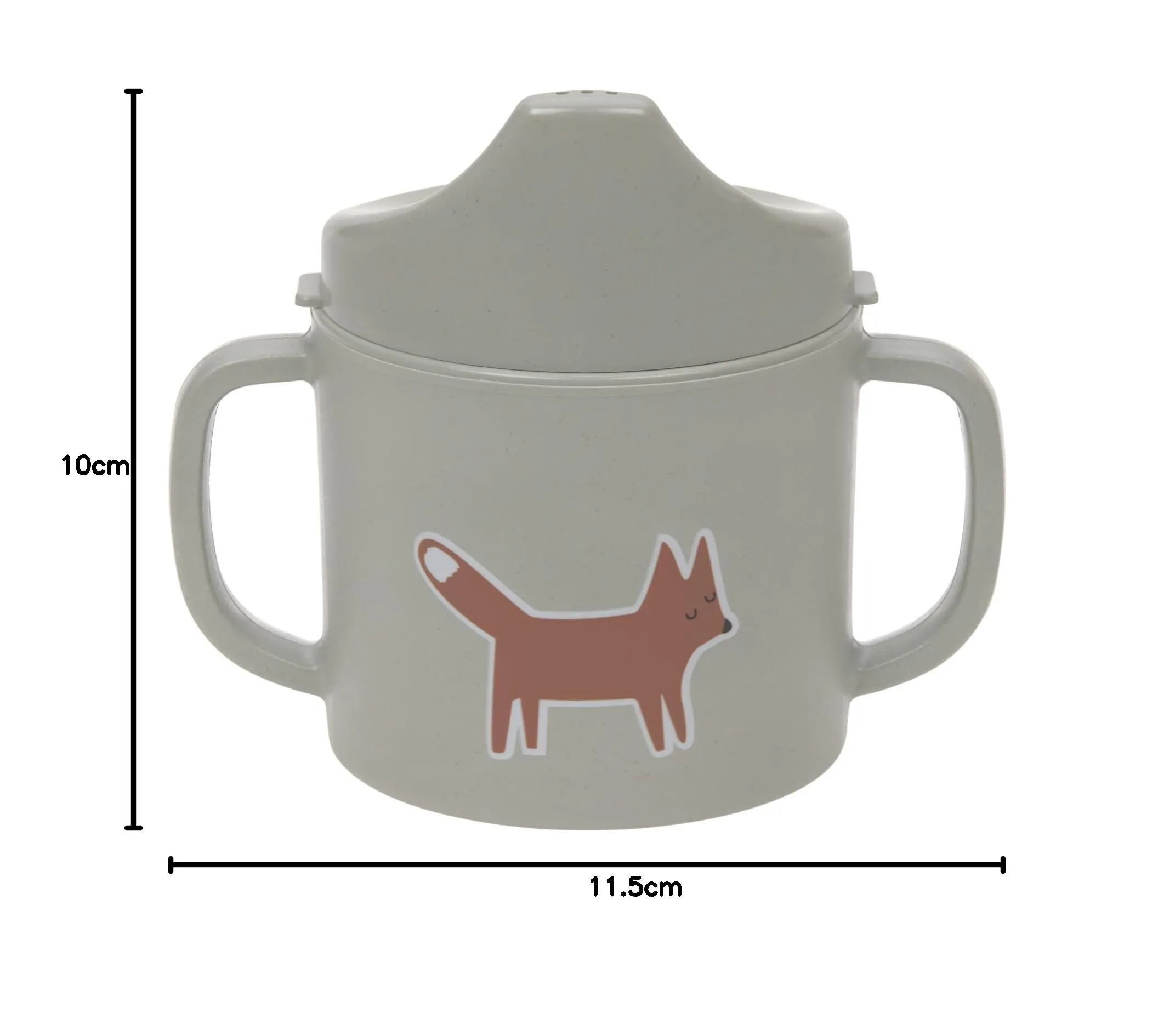 Lässig Tazza per bambini con manico e coperchio rimovibile 150 ml - Little Forest Rabbit - immagine 7