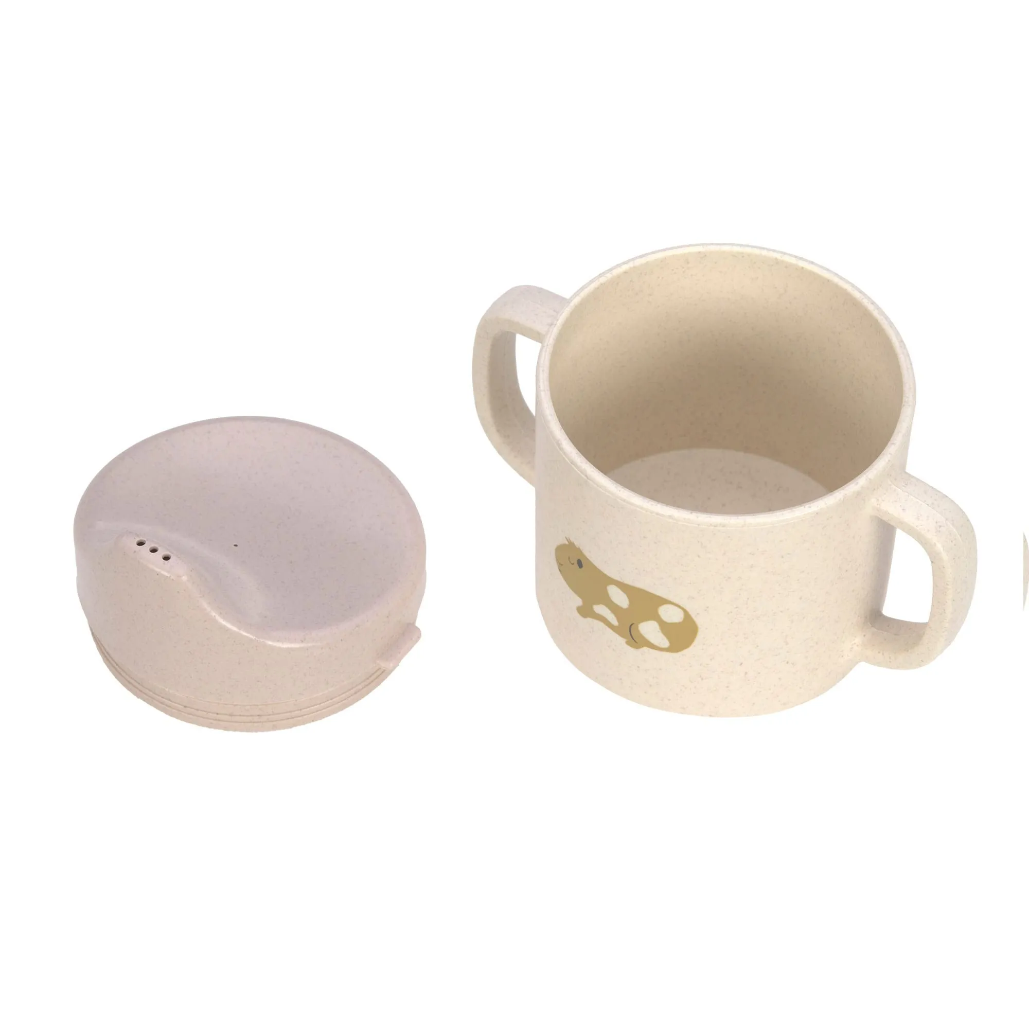 Lässig Little Mateys Tazza per bambini con manico e coperchio rimovibile, 150 ml, Royal Blue - immagine 2