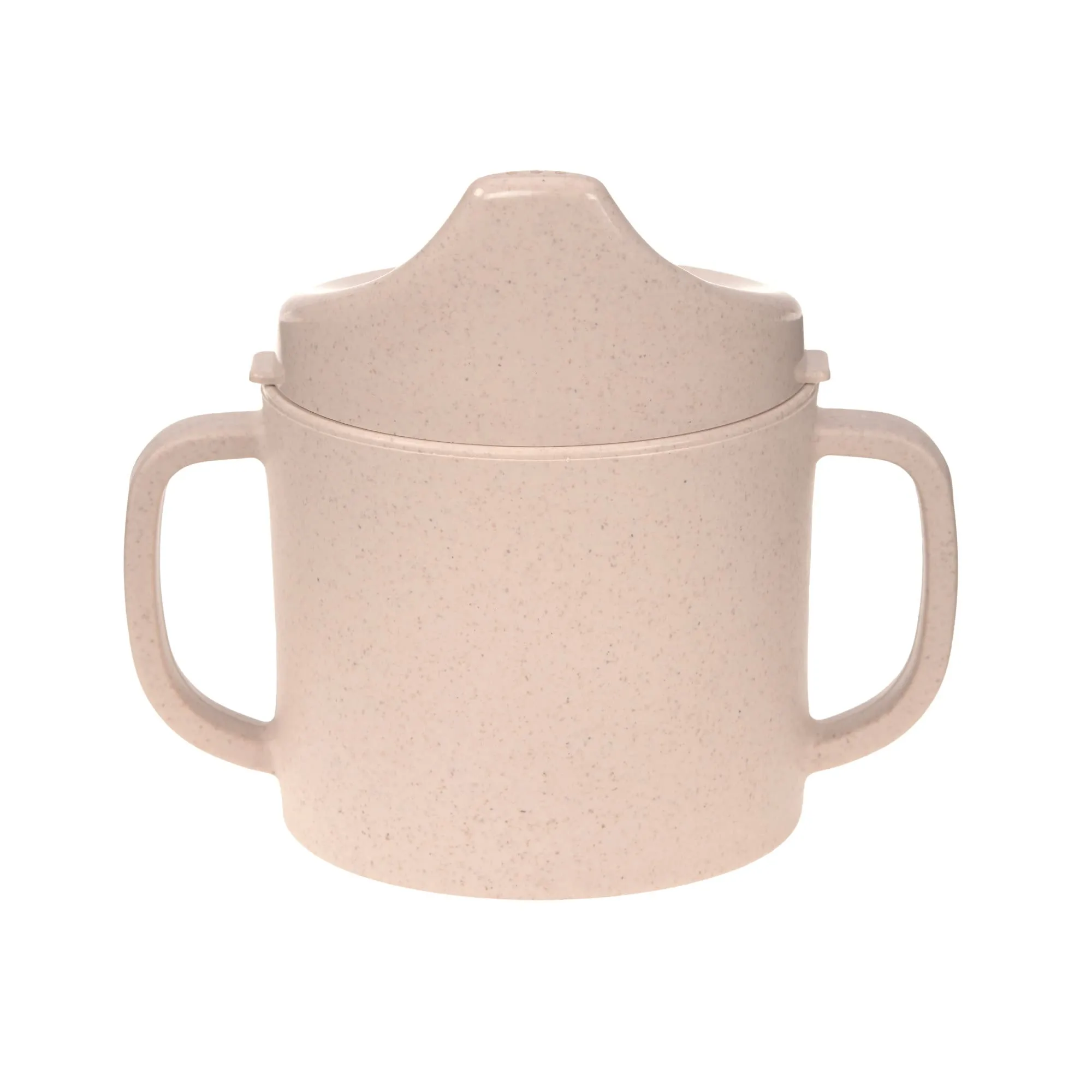 Lässig Tazza per bambini con manico e coperchio rimovibile, 150 ml, warm grey - immagine 1