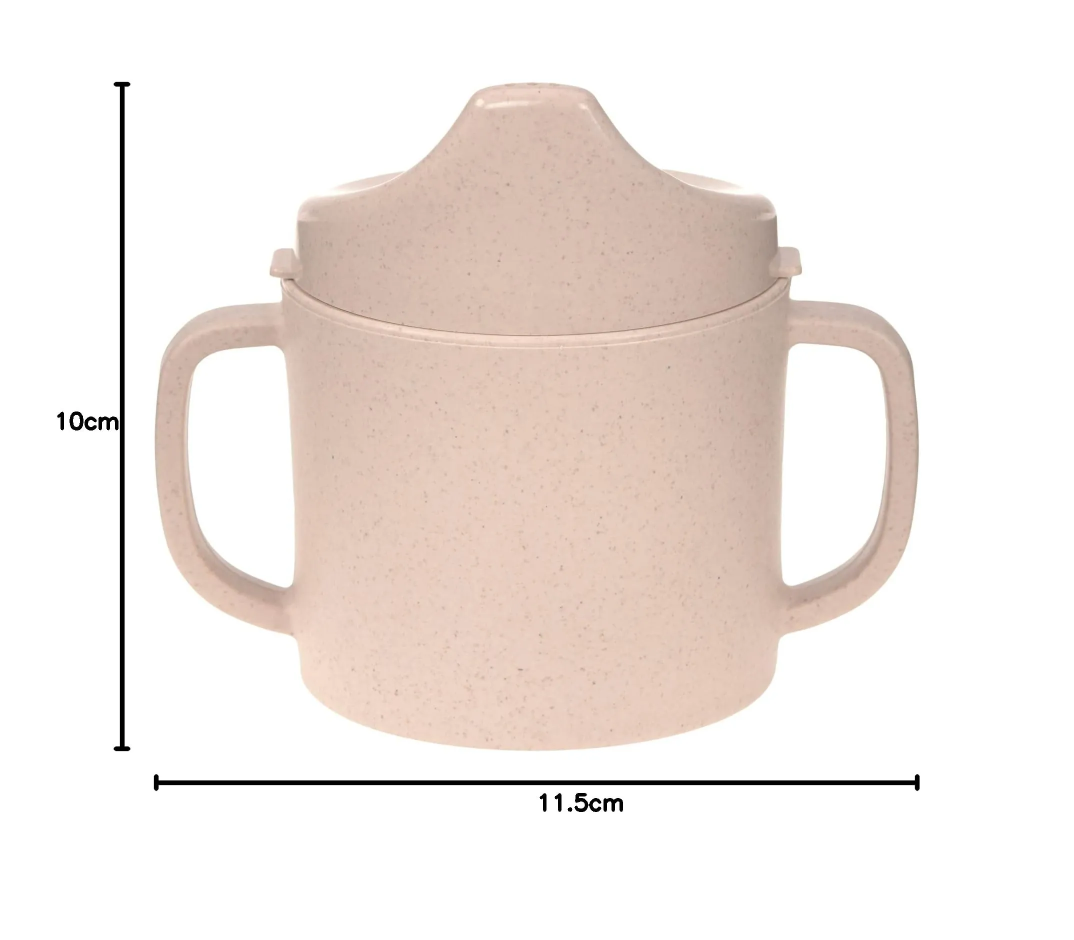 Lässig Tazza per bambini con manico e coperchio rimovibile, 150 ml, warm grey - immagine 6