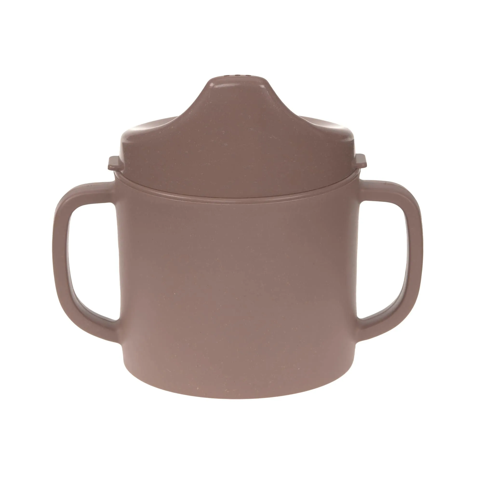 Lässig Tazza per bambini con manico e coperchio rimovibile 150 ml, Uni anthracite - immagine 1