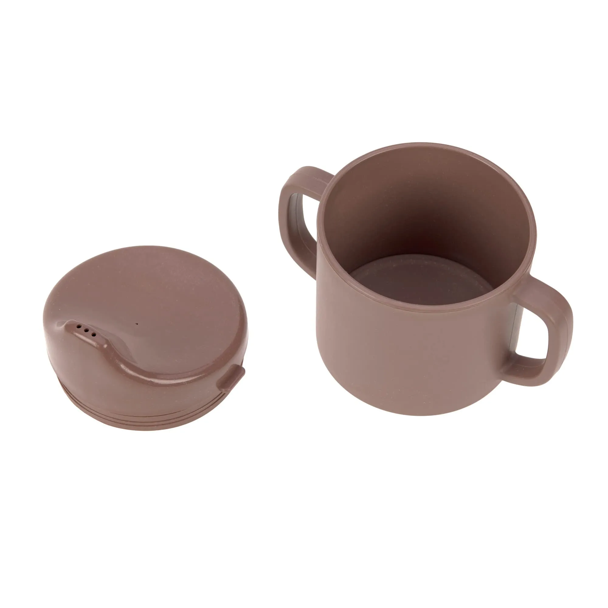 Lässig Tazza per bambini con manico e coperchio rimovibile 150 ml, Uni anthracite - immagine 2