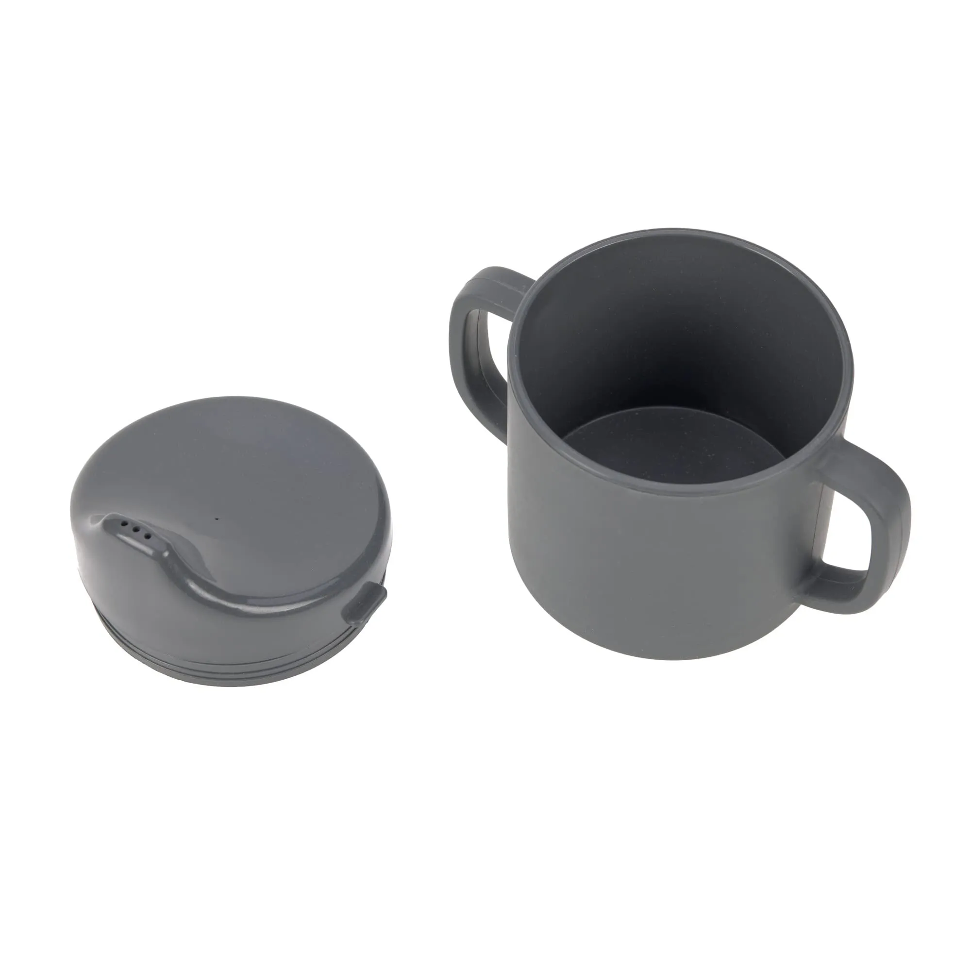Lässig Tazza per bambini con manico e coperchio rimovibile 150 ml Little Water Swan - immagine 2