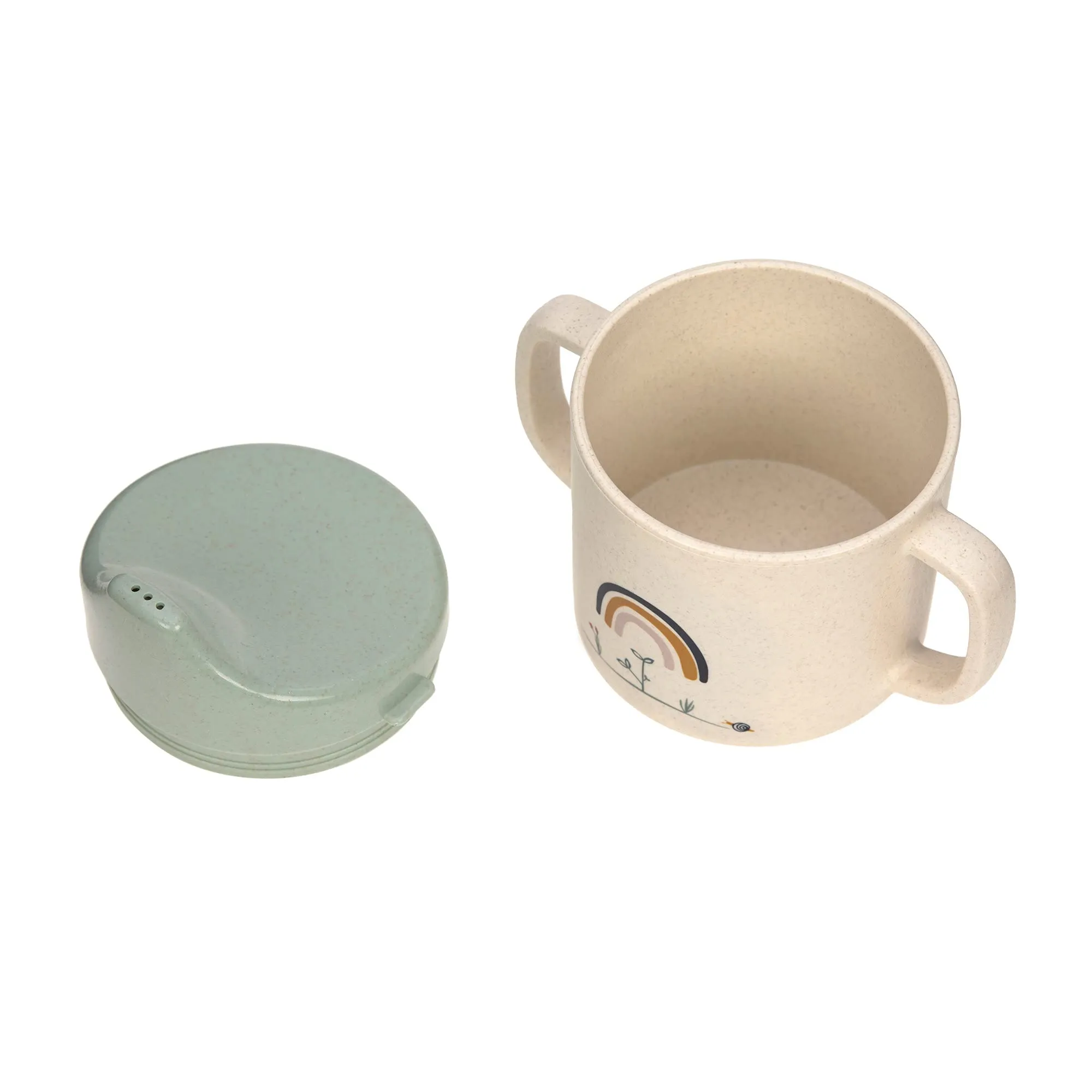 Lässig Tazza per bambini Little Chums Mouse con manico e coperchio rimovibile, 150 ml - immagine 2
