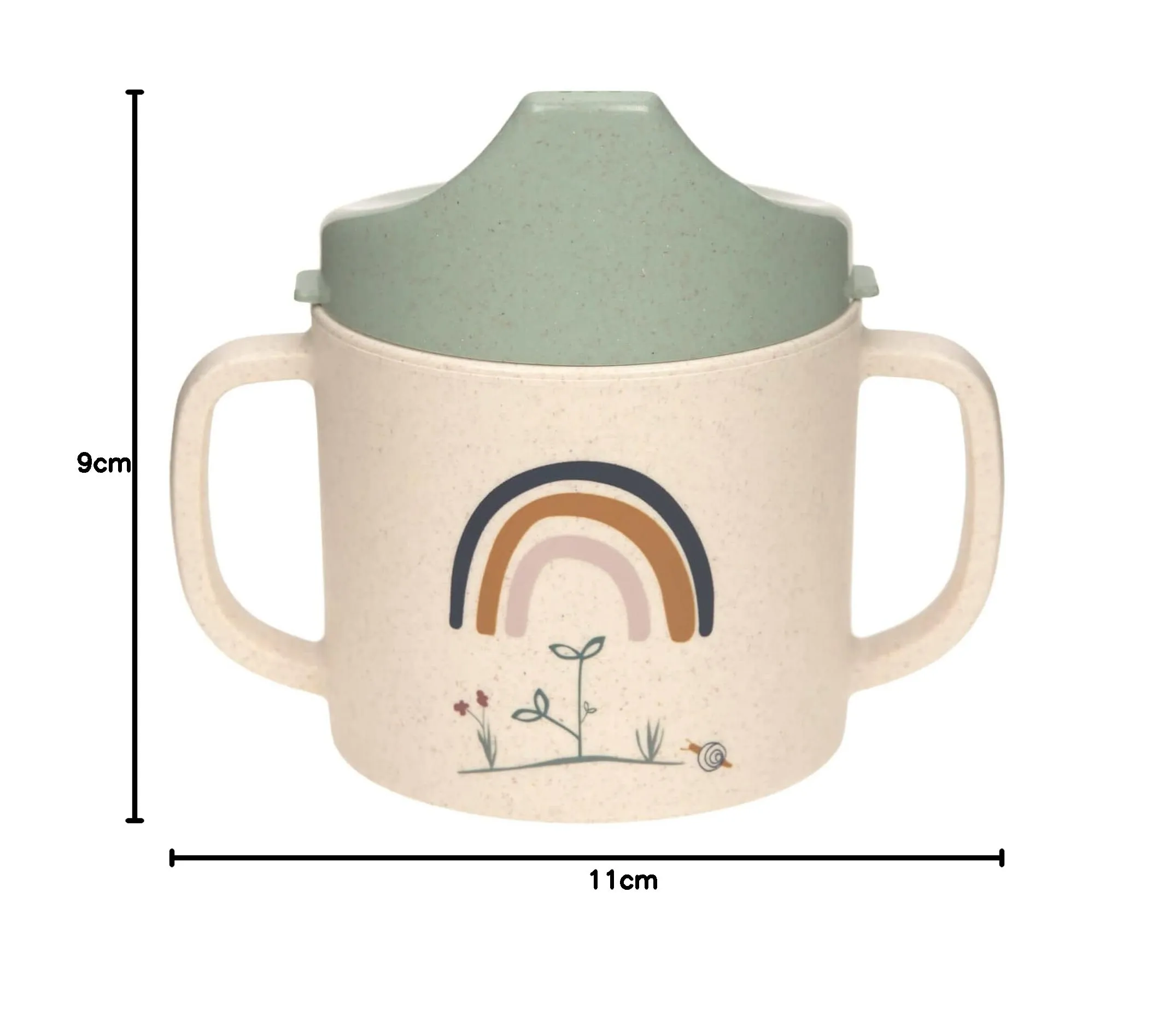 Lässig Tazza per bambini Little Chums Mouse con manico e coperchio rimovibile, 150 ml - immagine 10