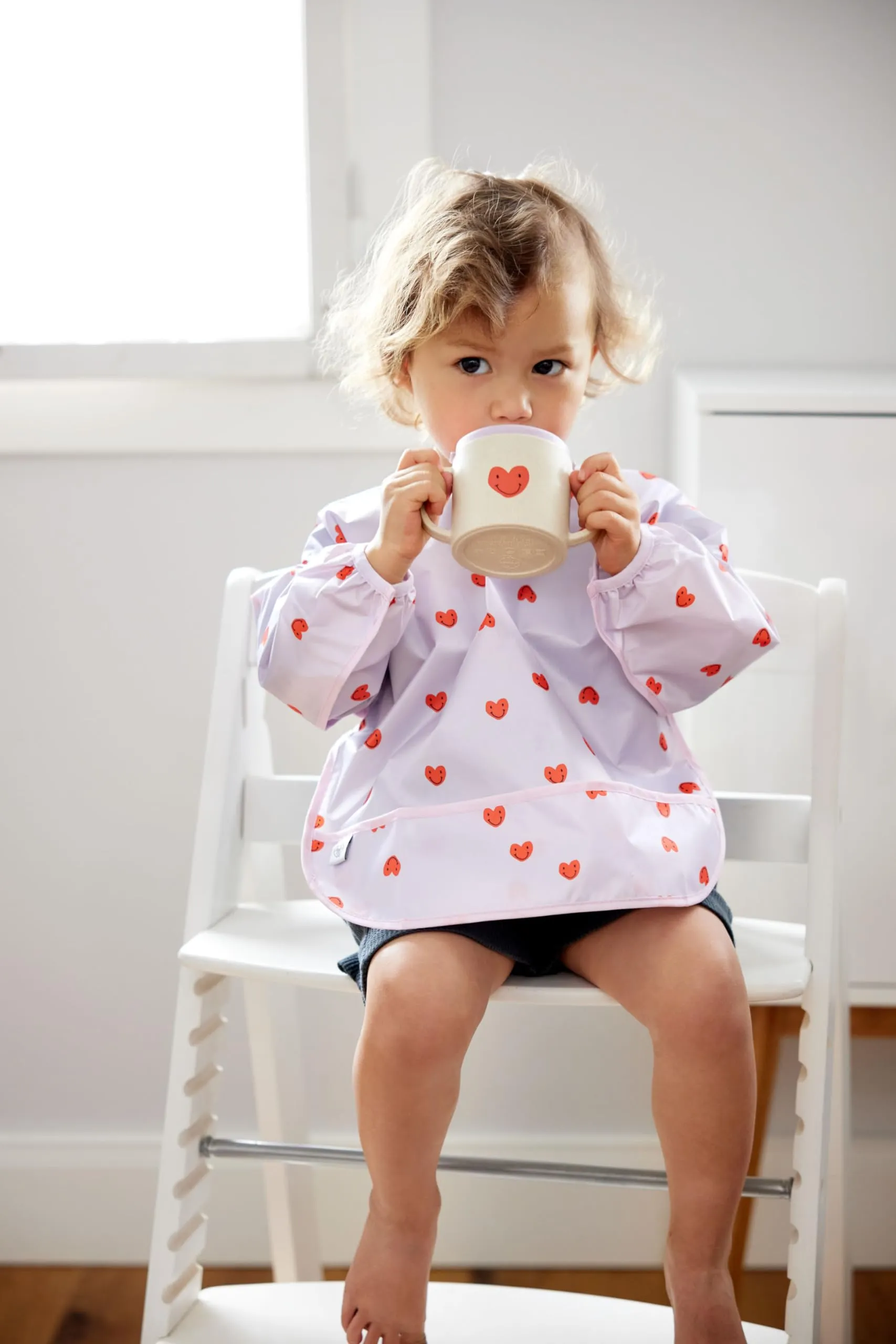 Lässig Tazza per bambini con manico e coperchio rimovibile 150 ml Happy Rascals Smile - immagine 5