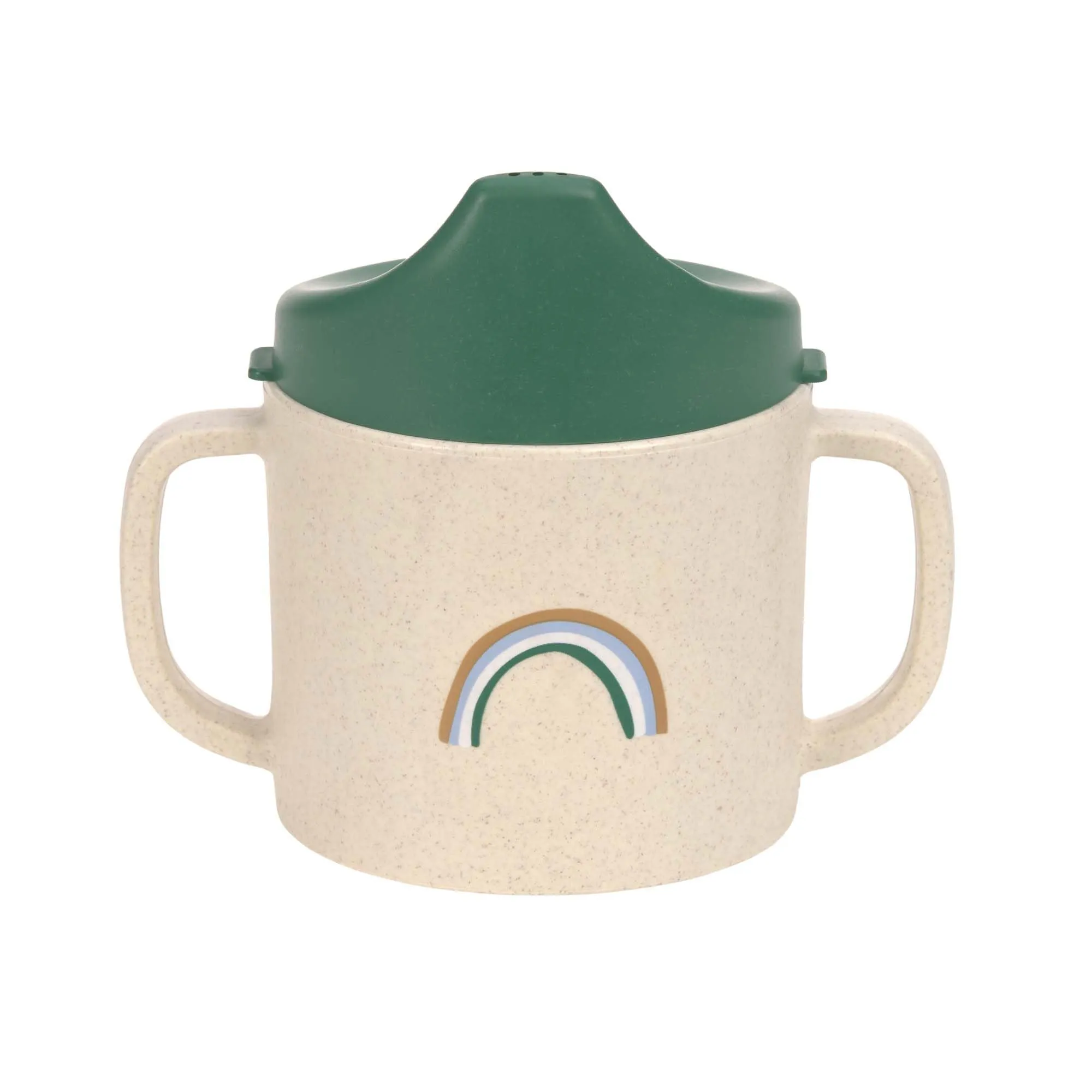 Lässig Tazza per bambini con manico e coperchio rimovibile 150 ml, Little Mateys spicy orange - immagine 2