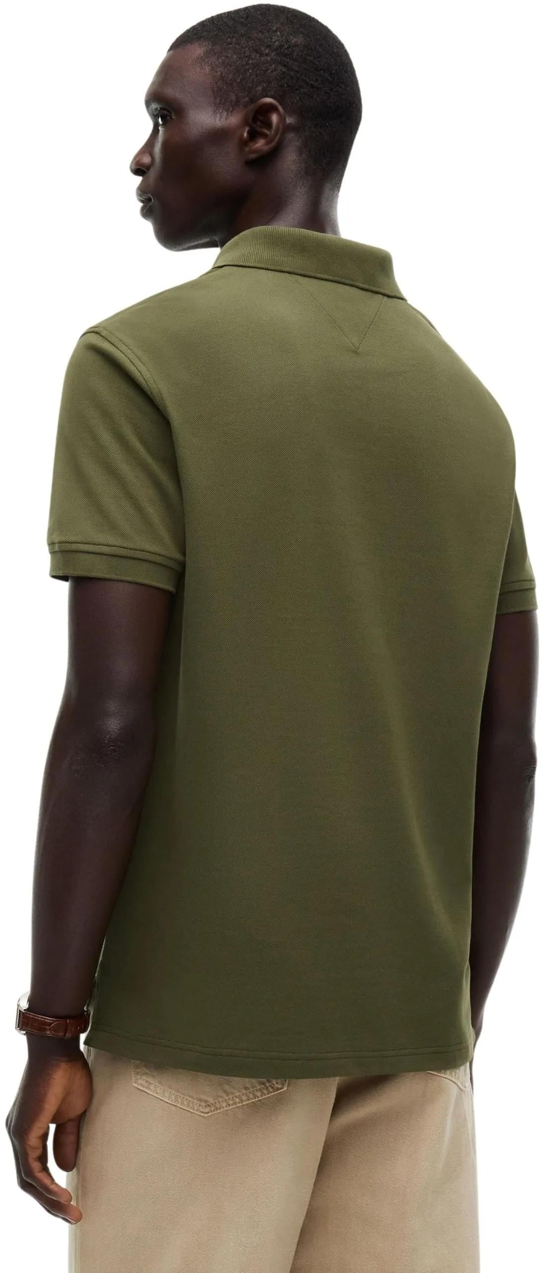 Tommy Hilfiger Polo Uomo 1985 Regular MW0MW17770 S/S, Verde Cacciatore, XL - immagine 2