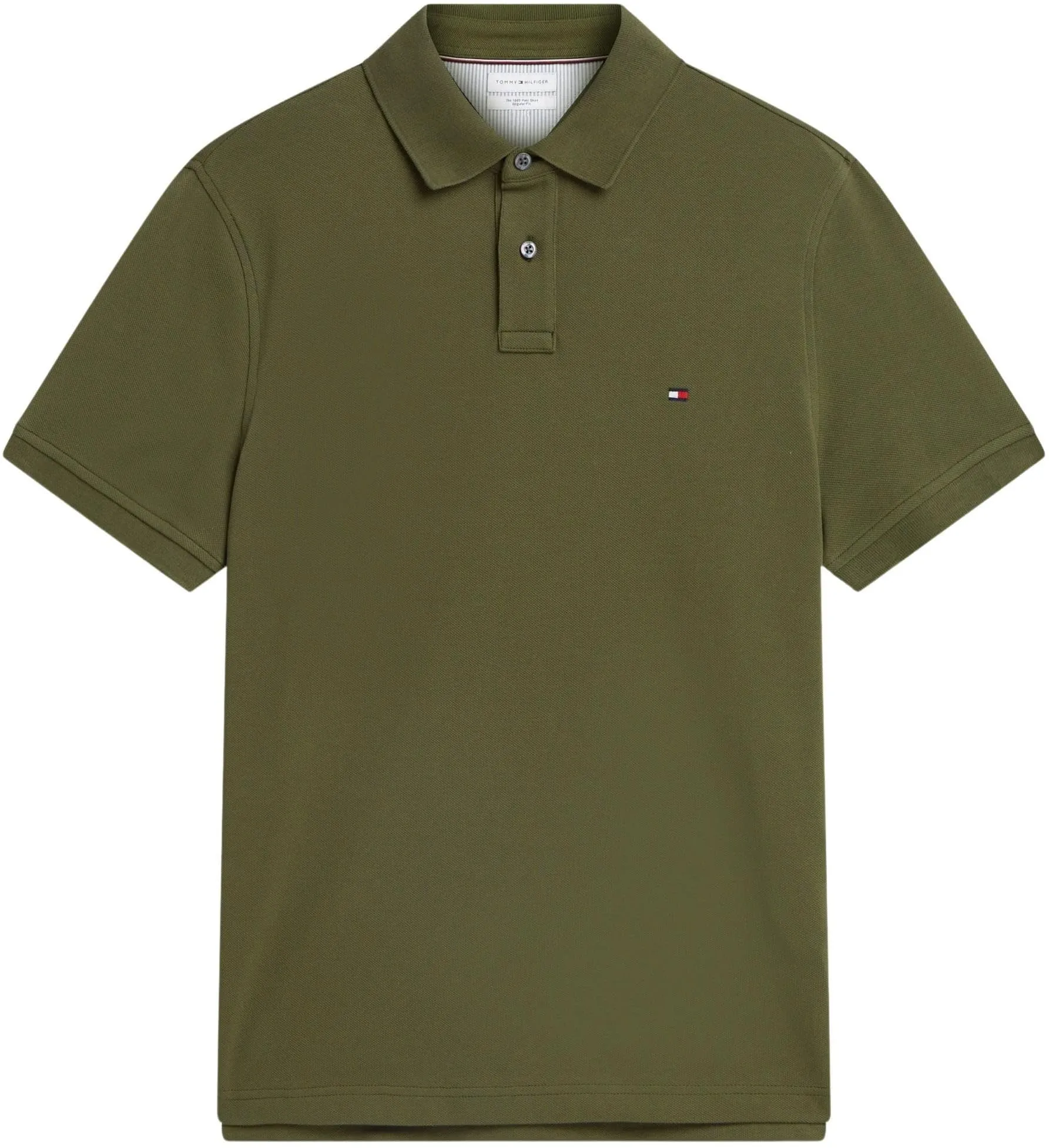 Tommy Hilfiger Polo Uomo 1985 Regular MW0MW17770 S/S, Verde Cacciatore, XL - immagine 5