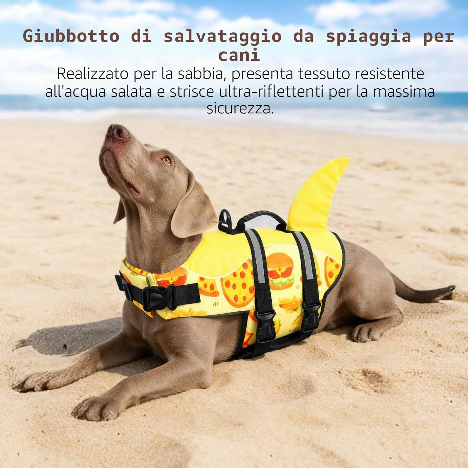 CITÉTOILE Salvagente per Cane Ripstop, Colore Hamburger, XXL - immagine 4