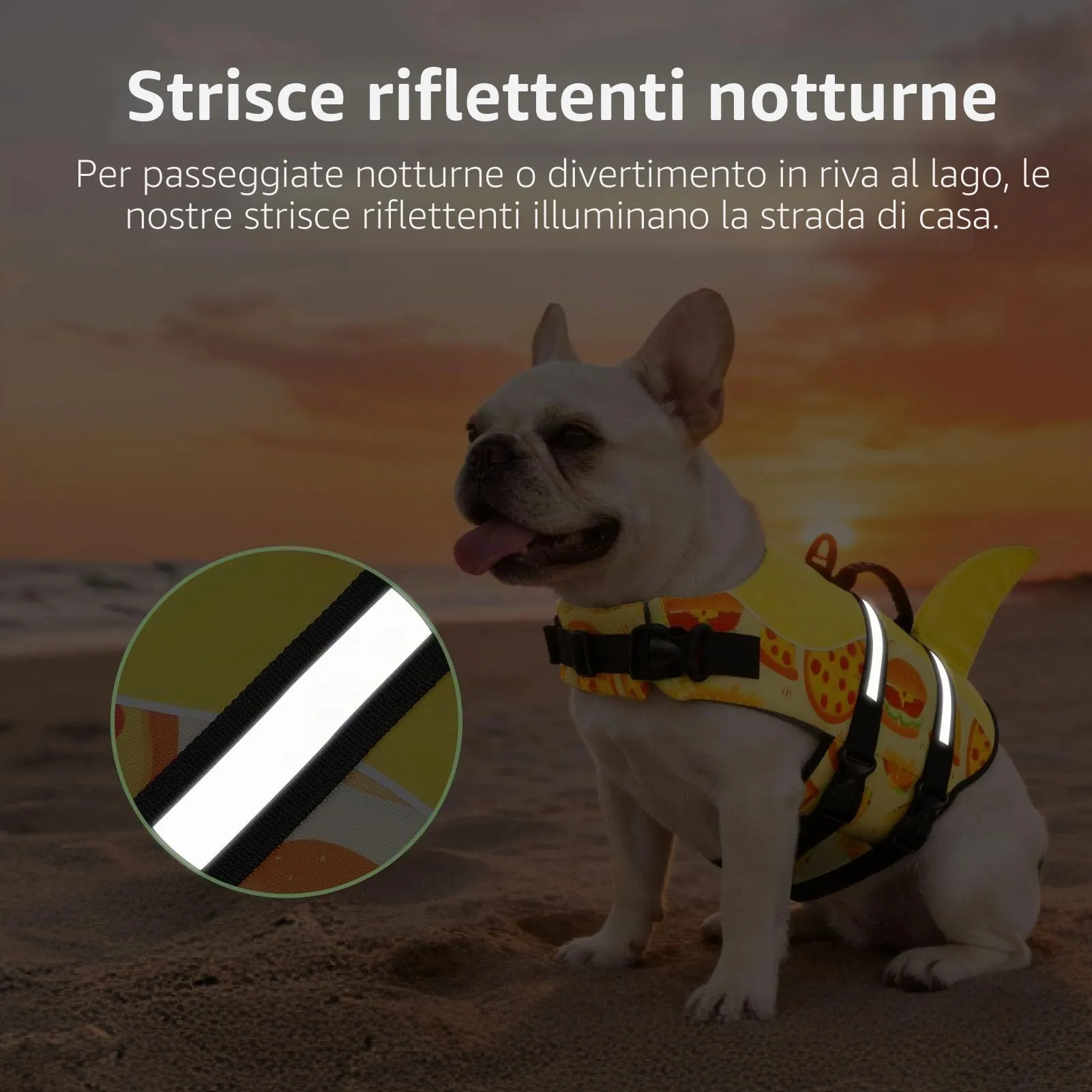 CITÉTOILE Salvagente per Cane Ripstop, Colore Hamburger, XXL - immagine 5