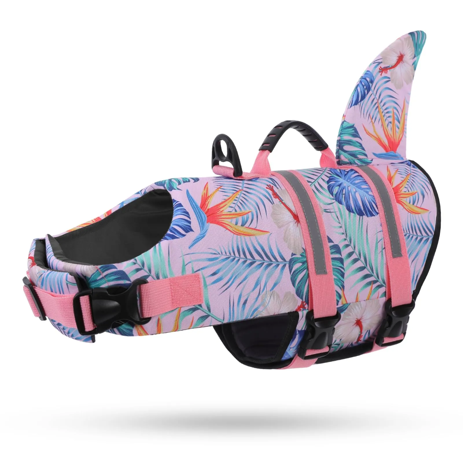 Queenmore Giubbotto Salvagente per Cani, Ripstop, HawaiiPink, L - immagine 1