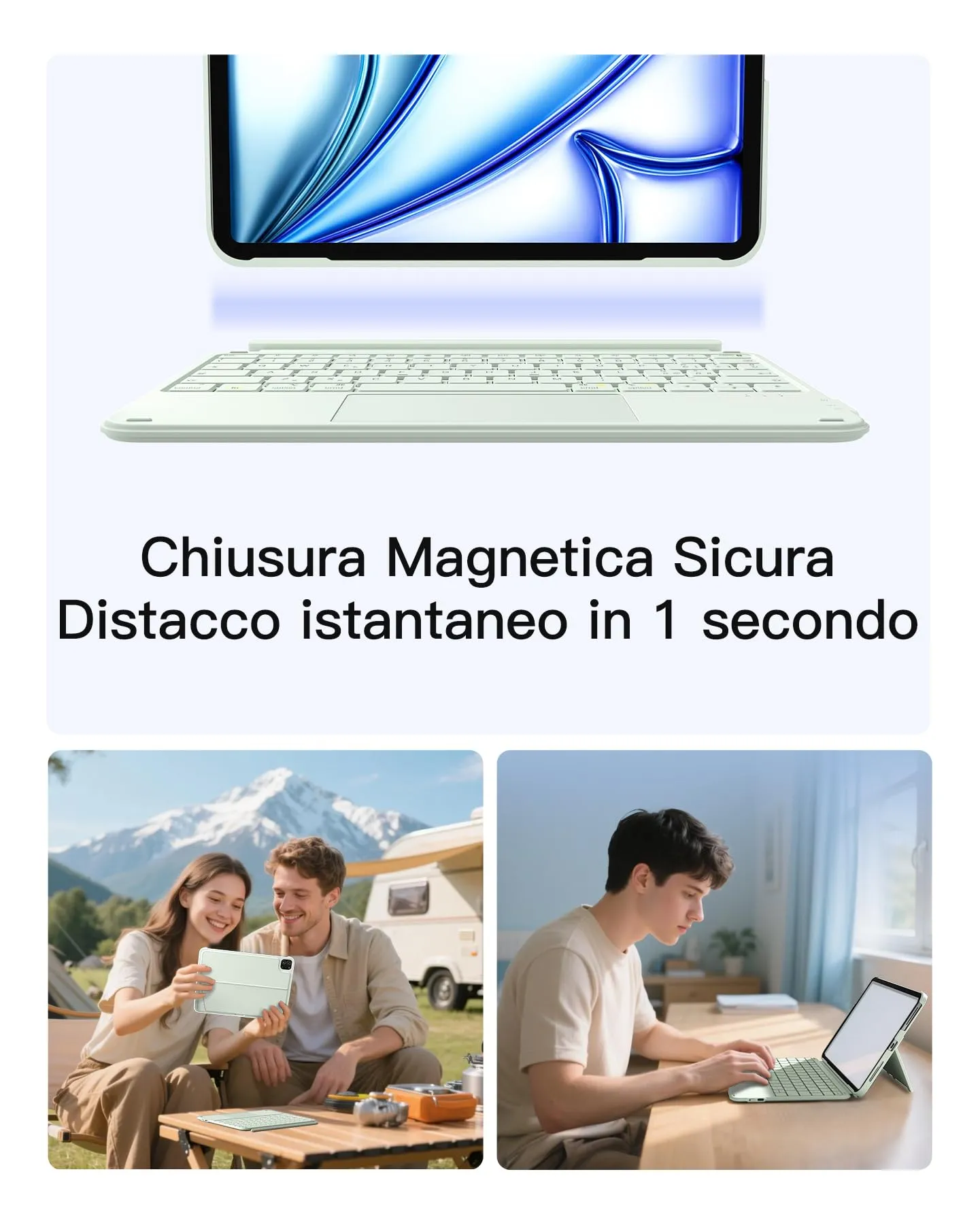 Inateck Custodia Tastiera per iPad A16, 10a Gen - immagine 4