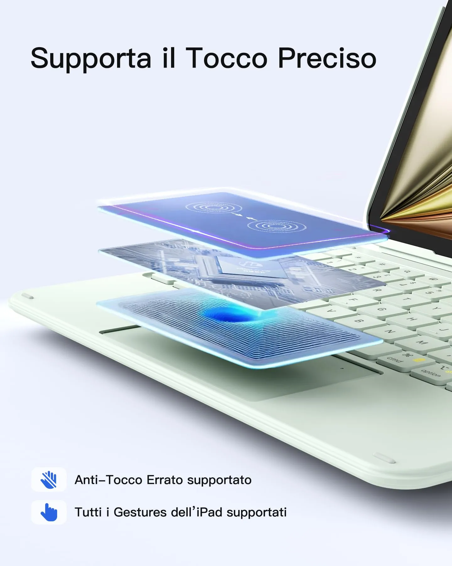Inateck Custodia Tastiera per iPad A16, 10a Gen - immagine 7
