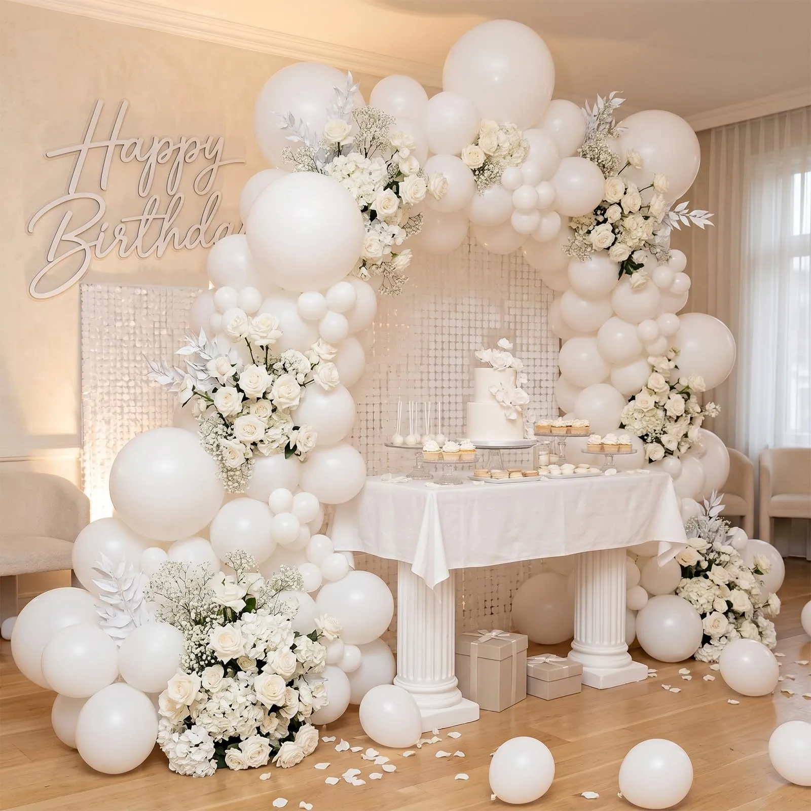 fairymaiden Palloncini Bianchi in Lattice, 100 Pezzi, 12 Pollici - immagine 8