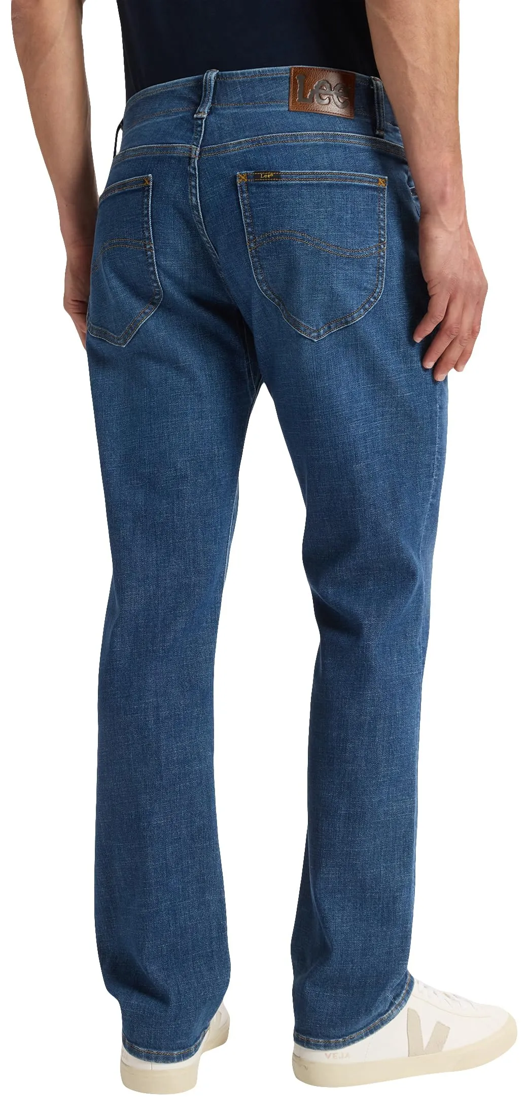 Lee Extreme Motion Men's Regular Straight Leg Jeans - Blu Denim - immagine 3