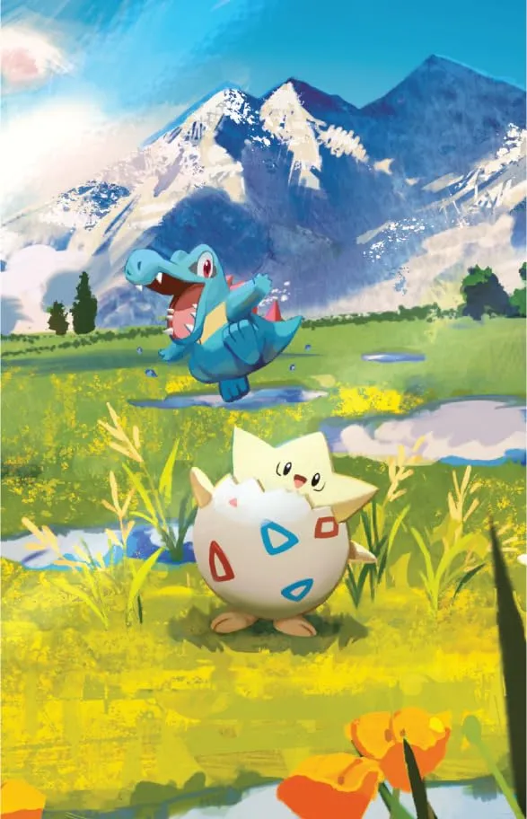 Pokémon GCC Miniscatola da Collezione Espansione Megaevoluzione - Ascesa Eroica (Togepi e Totodile) - immagine 4