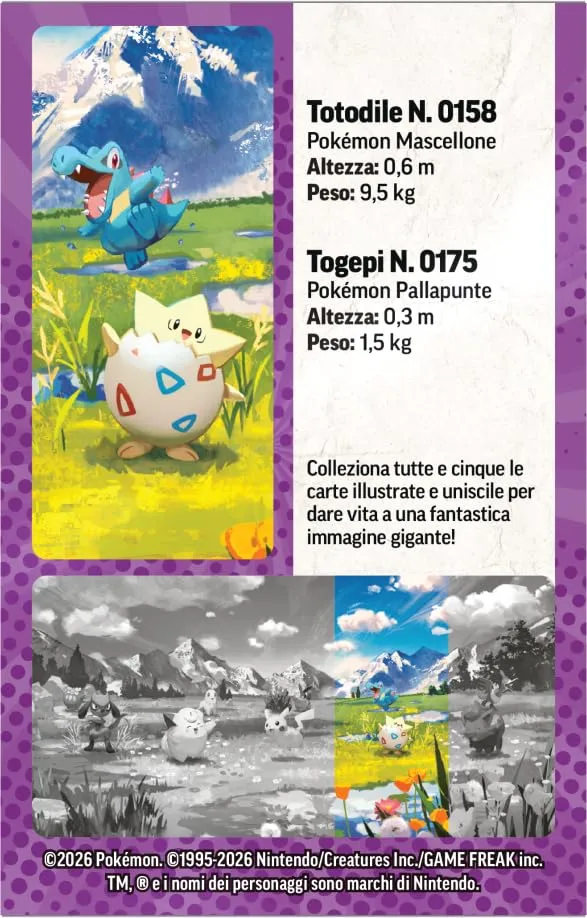 Pokémon GCC Miniscatola da Collezione Espansione Megaevoluzione - Ascesa Eroica (Togepi e Totodile) - immagine 5