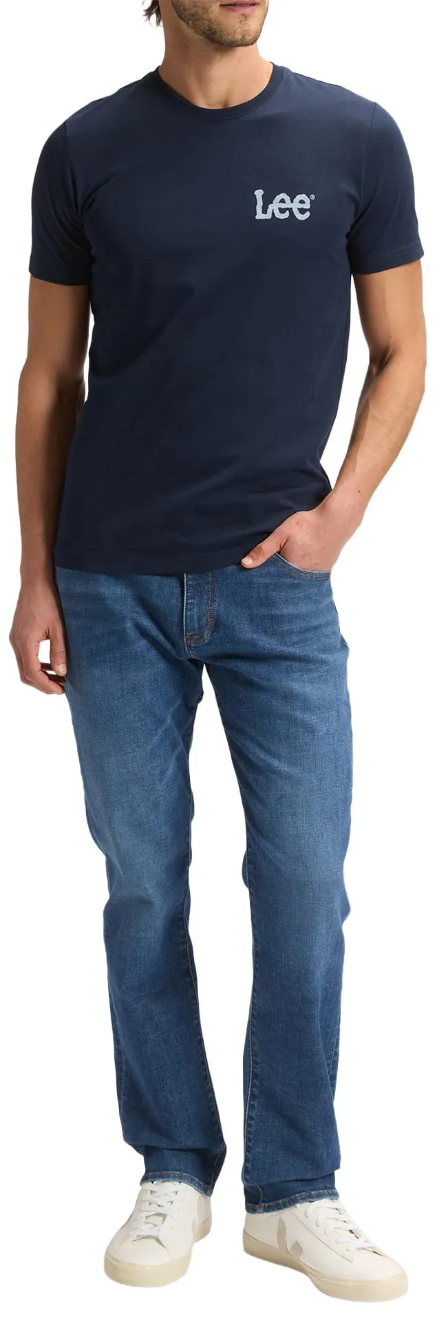 Lee Extreme Motion Regular Straight Leg Jeans - Blu Denim - immagine 1