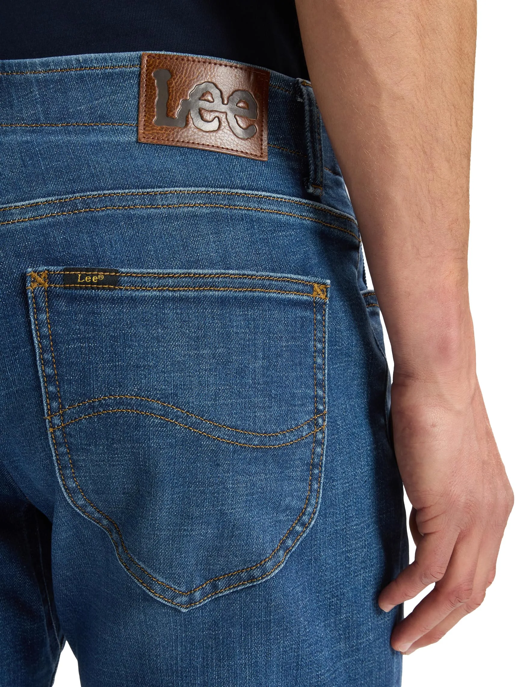 Lee Extreme Motion Regular Straight Leg Jeans - Blu Denim - immagine 5