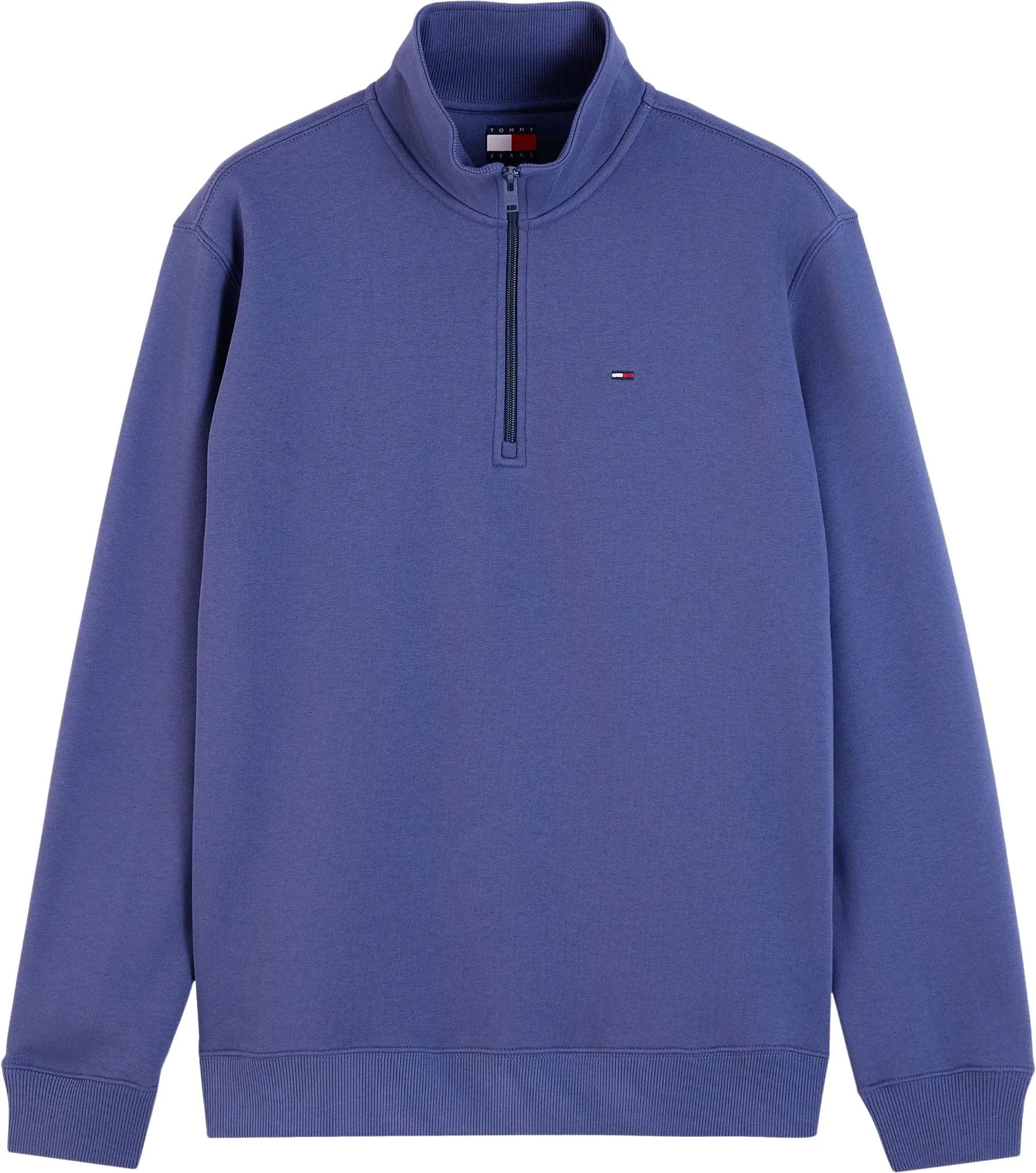 Tommy Jeans Felpa Uomo Mezza Zip, Blu (Basic Navy), XS - immagine 7