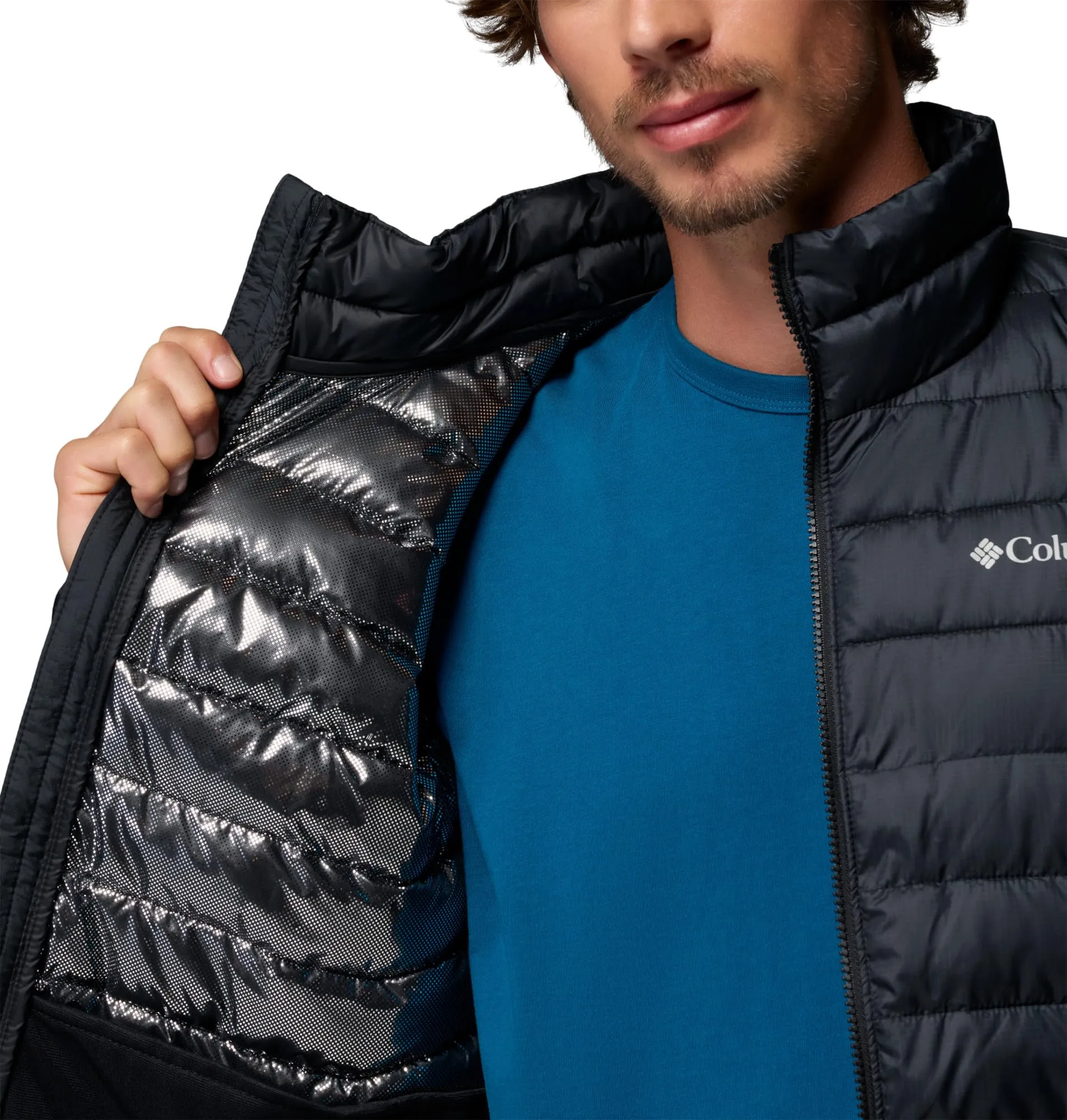 Columbia Powder Lite 2 Piumino da Uomo, Nero Ripstop, XXL - immagine 6