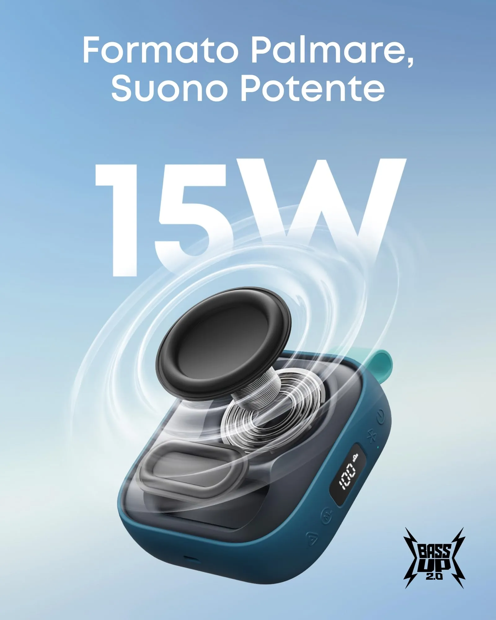 Soundcore Boom Go 3i Bluetooth Speaker, IP68 Waterproof, 15W - immagine 2
