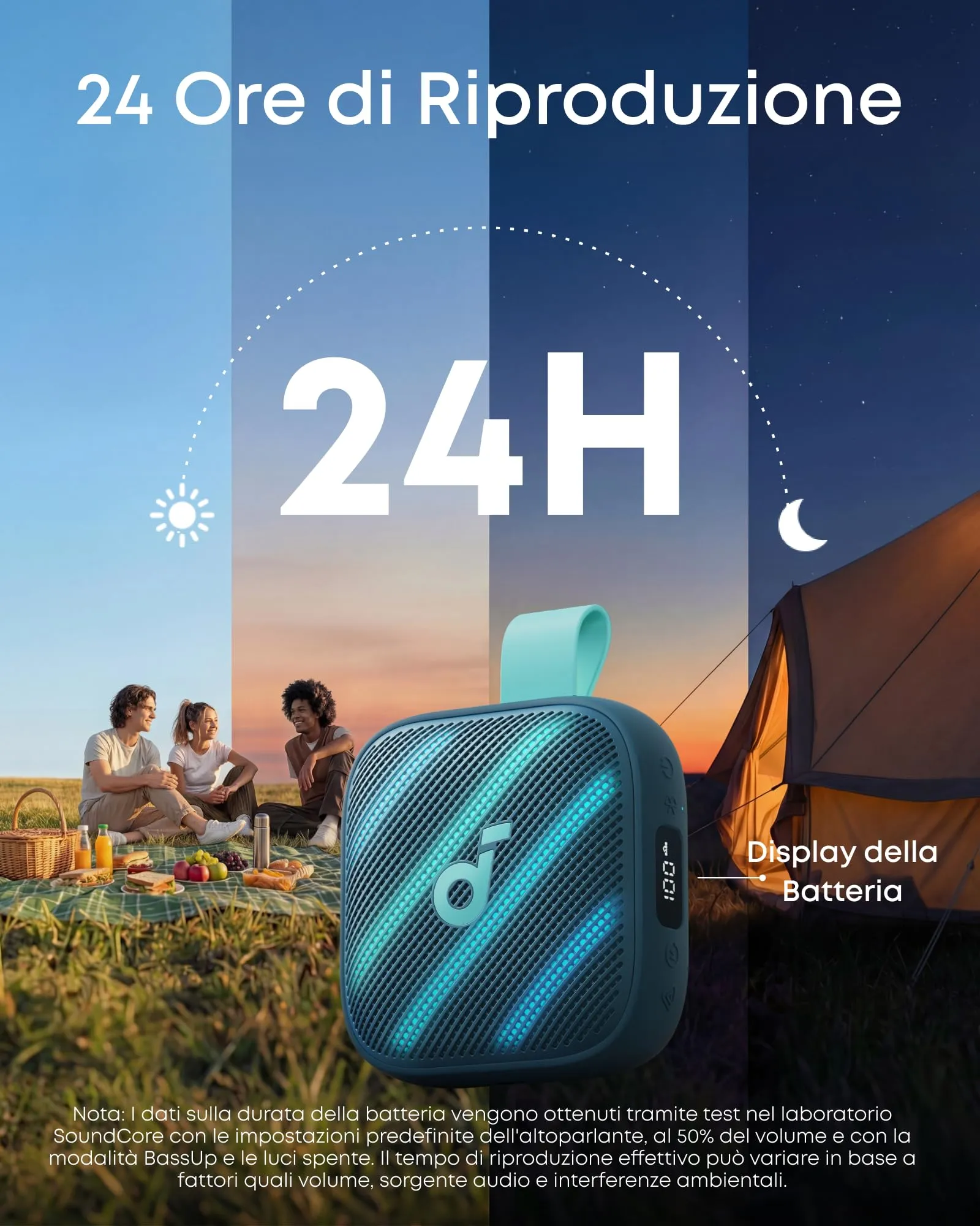 Soundcore Boom Go 3i Bluetooth Speaker, IP68 Waterproof, 15W - immagine 3