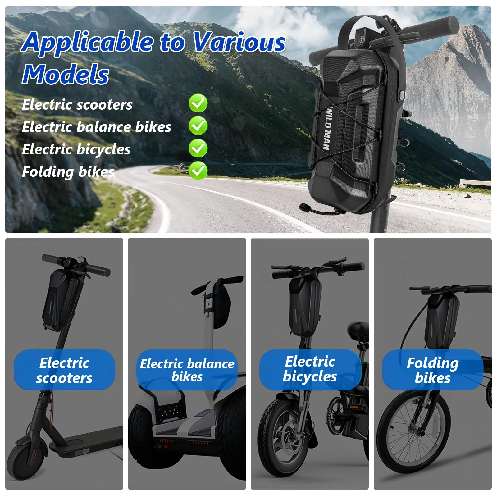 flintronic Borsa per Monopattino Elettrico, 3L, Impermeabile per Xiaomi Ducati Ninebot ES1/ES2/ES3/ES4 - immagine 4