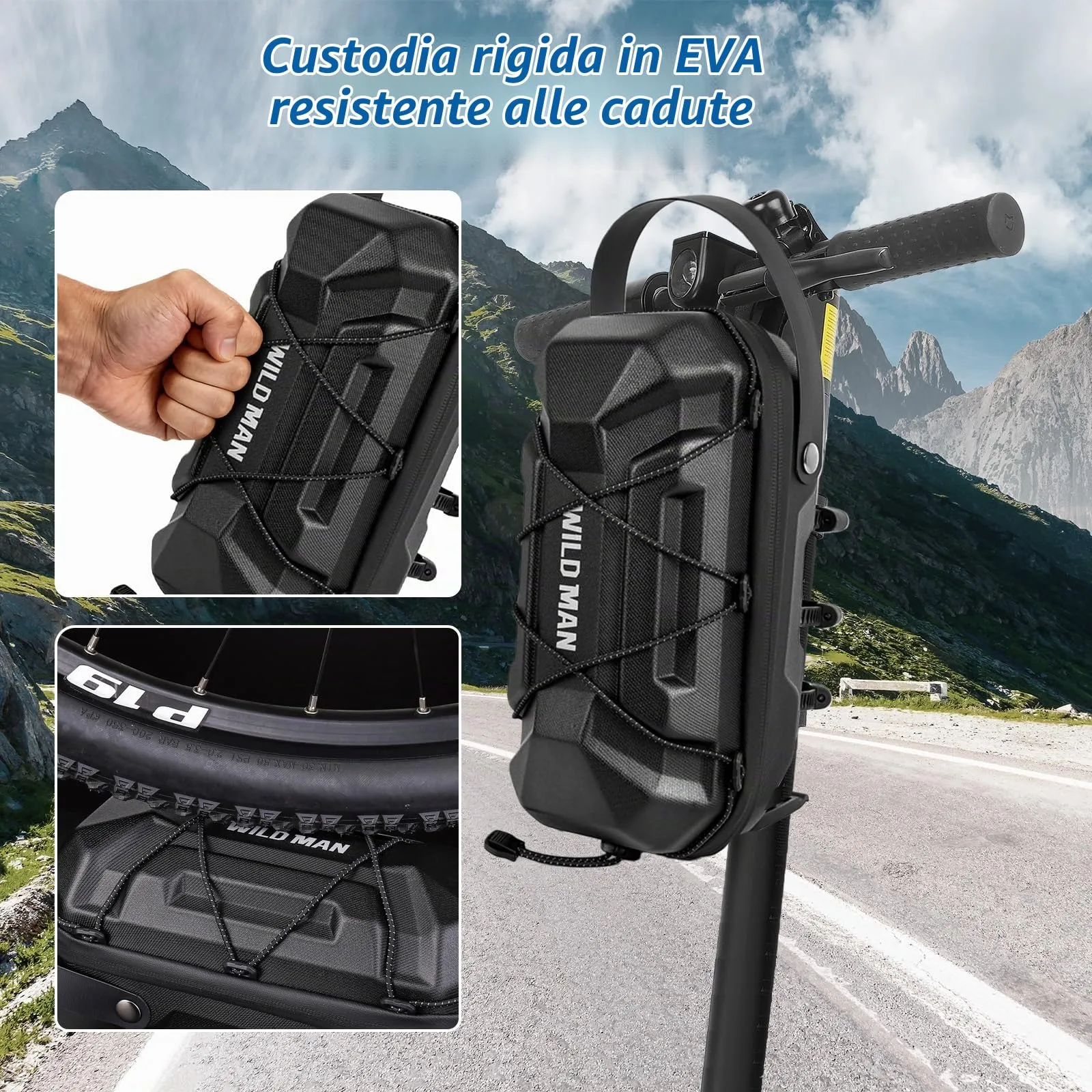 flintronic Borsa per Monopattino Elettrico, 3L, Impermeabile per Xiaomi Ducati Ninebot ES1/ES2/ES3/ES4 - immagine 5