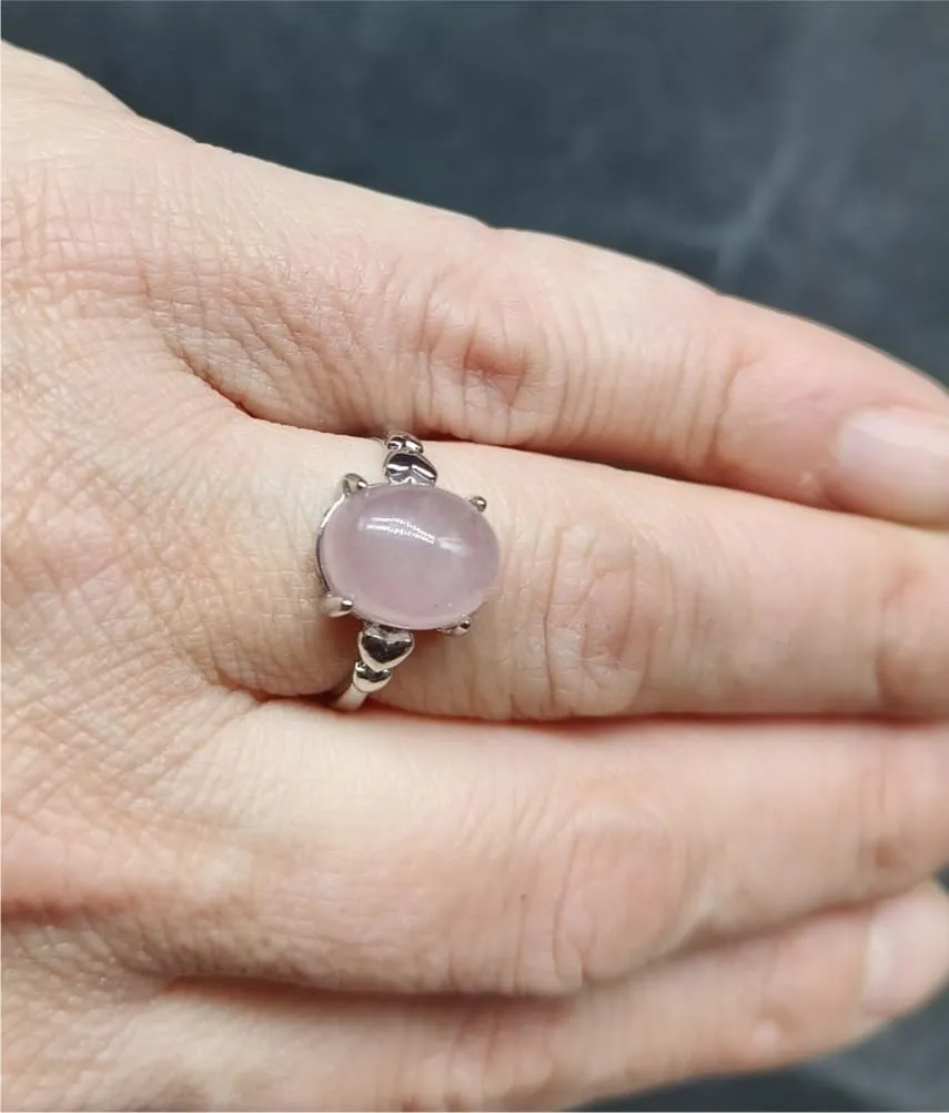Generico Anello Regolabile in Quarzo Rosa Piccolo - immagine 2