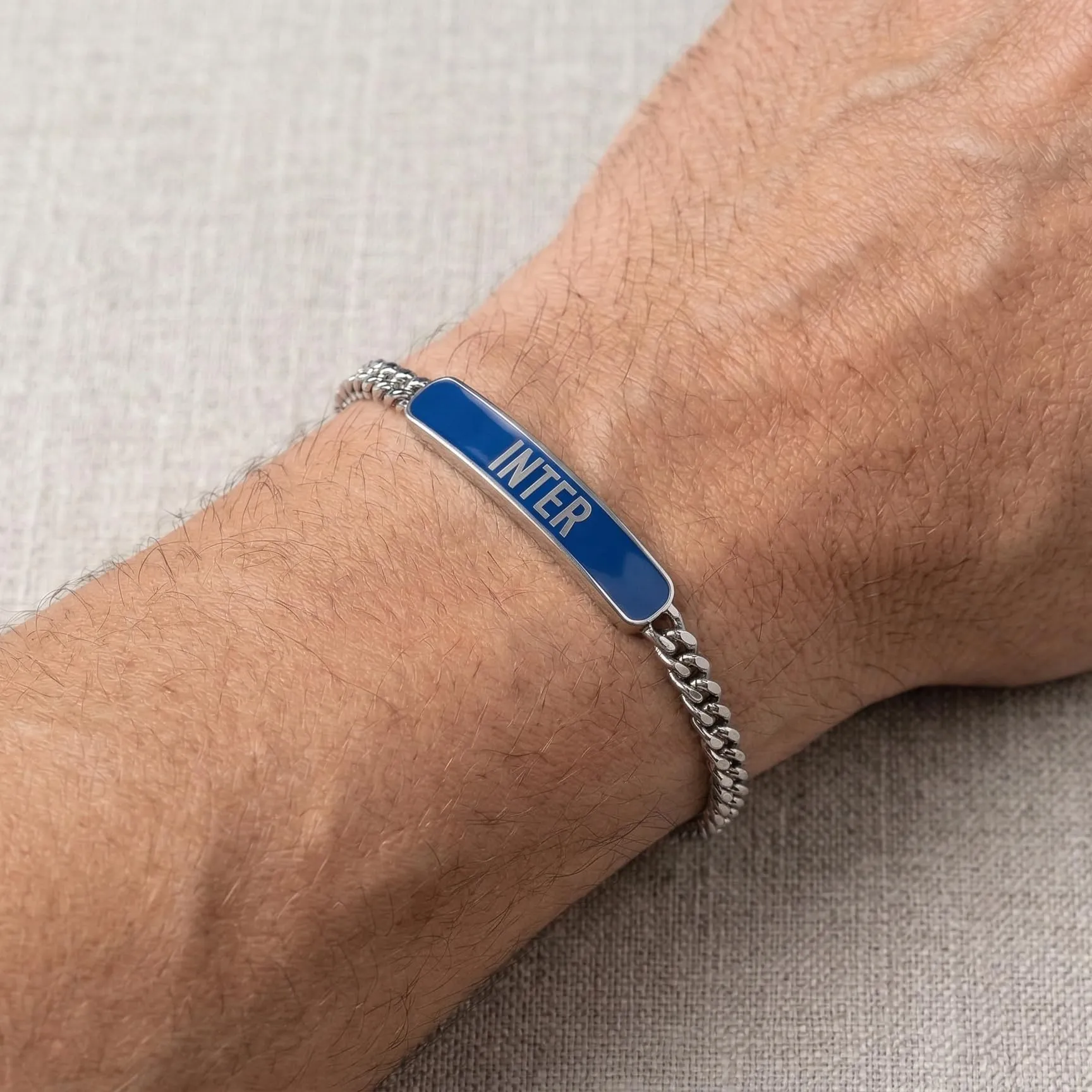 Clondo Bracciale Inter in Acciaio - Blue Plate Logo - immagine 4